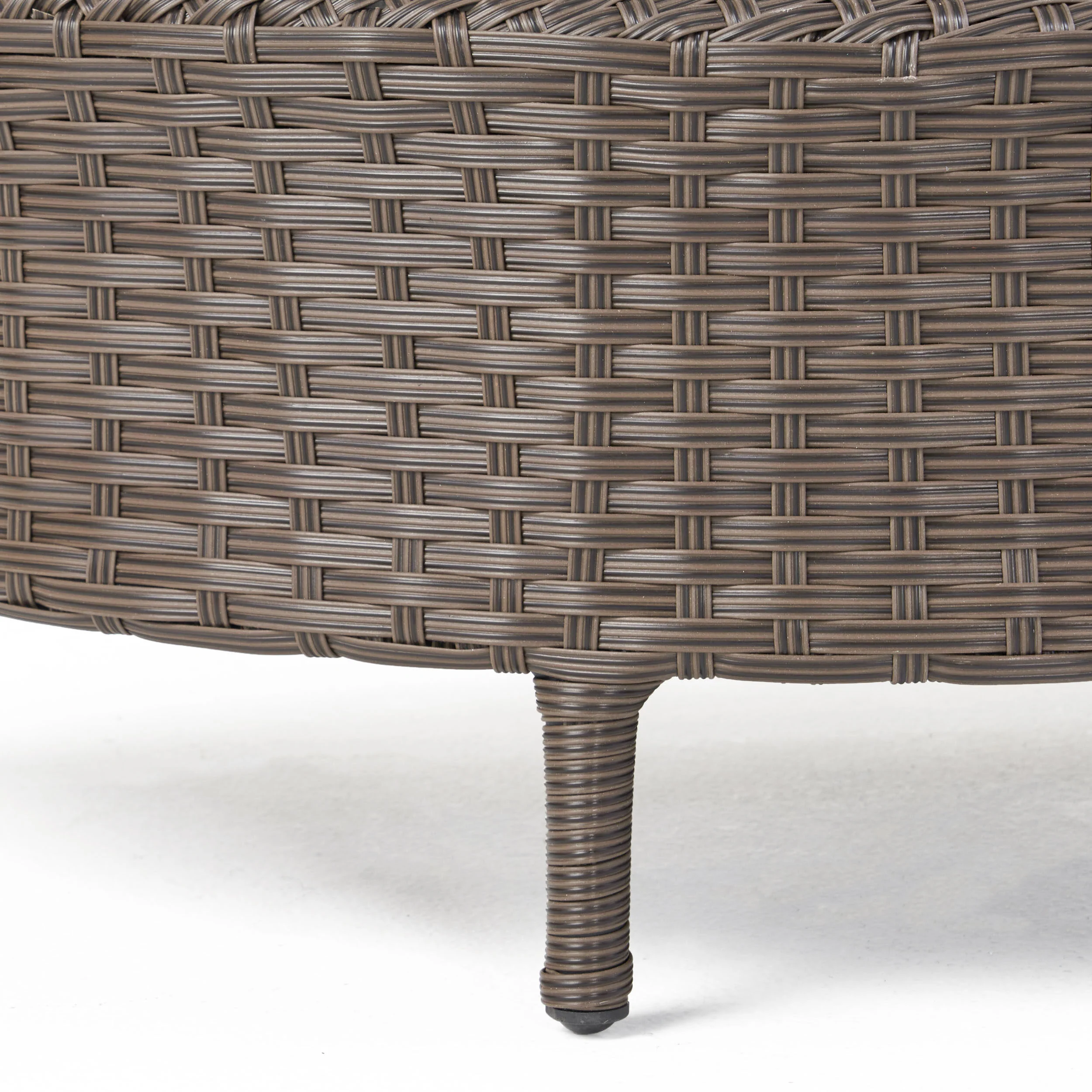 Harper Outdoor Wicker Half-Round Coffee Table - furnishings