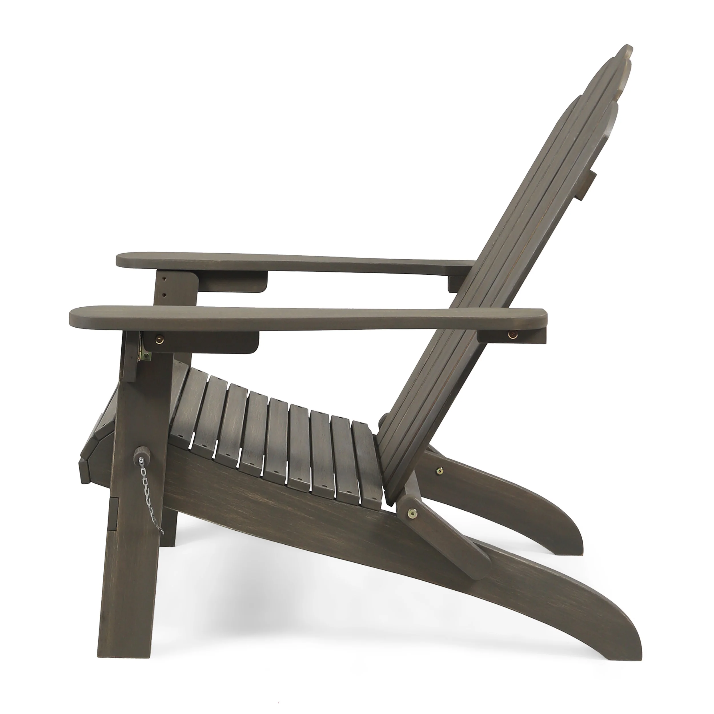 Cara Outdoor Acacia Wood Foldable Adirondack Chairs, Set of 2 - furnishings