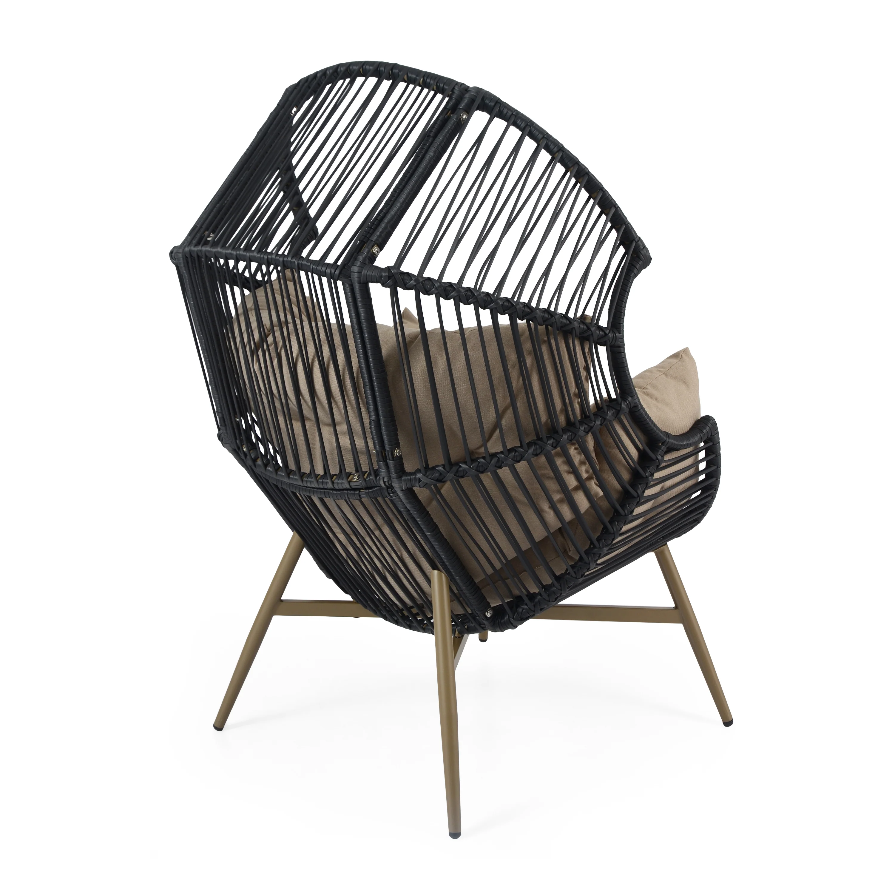 Isidorea Outdoor Wicker Egg Chair Weather-Resistant - furnishings