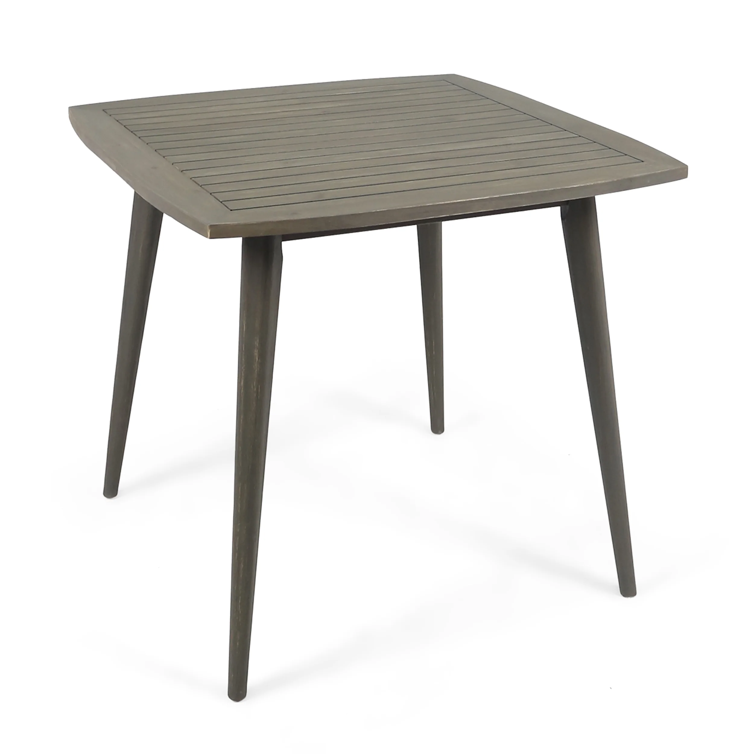 Stanford Outdoor Square Acacia Wood Dining Table with Straight Legs - furnishings