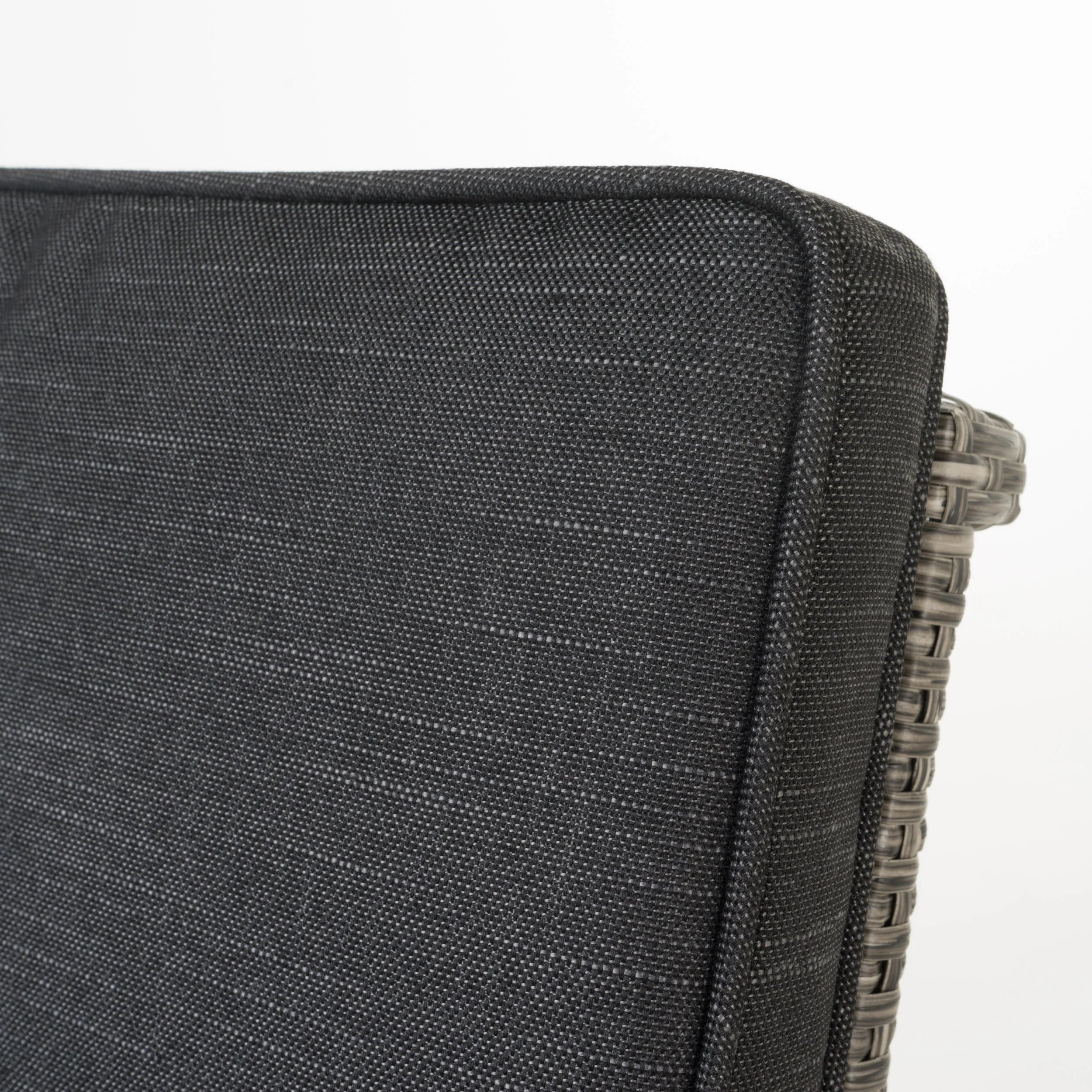Budva 30-Inch Outdoor Gray Wicker Barstool (set of 2) - furnishings