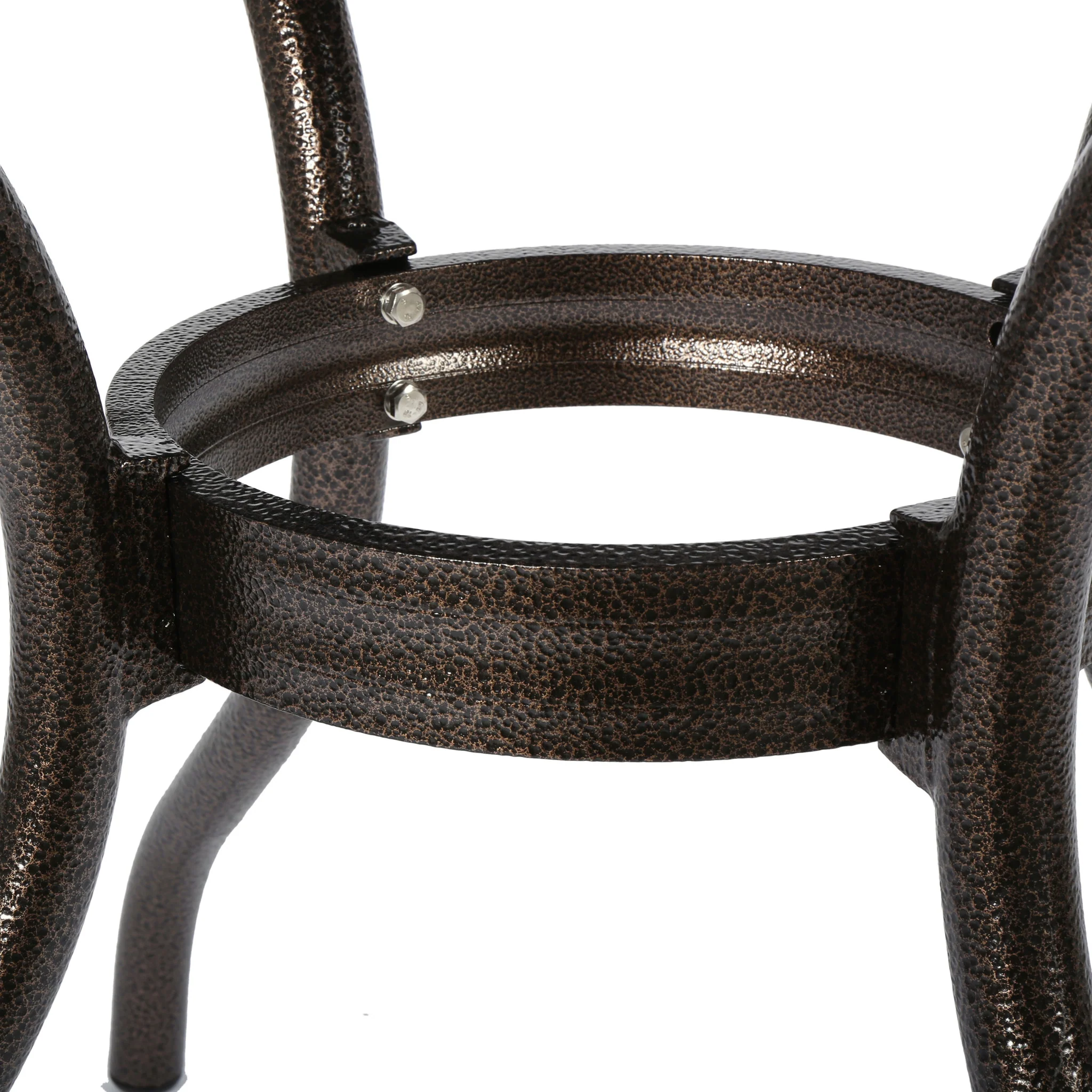 Monteria Traditional Outdoor Bronze Cast Aluminum Dining Table w/ Umbrella Hole - furnishings