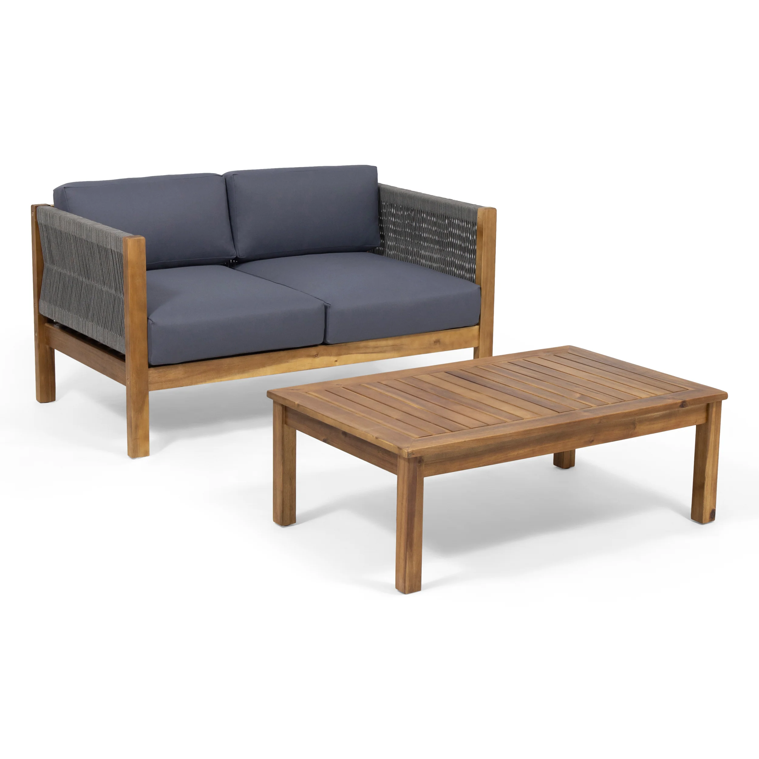 Theresa Outdoor Loveseat Set - furnishings