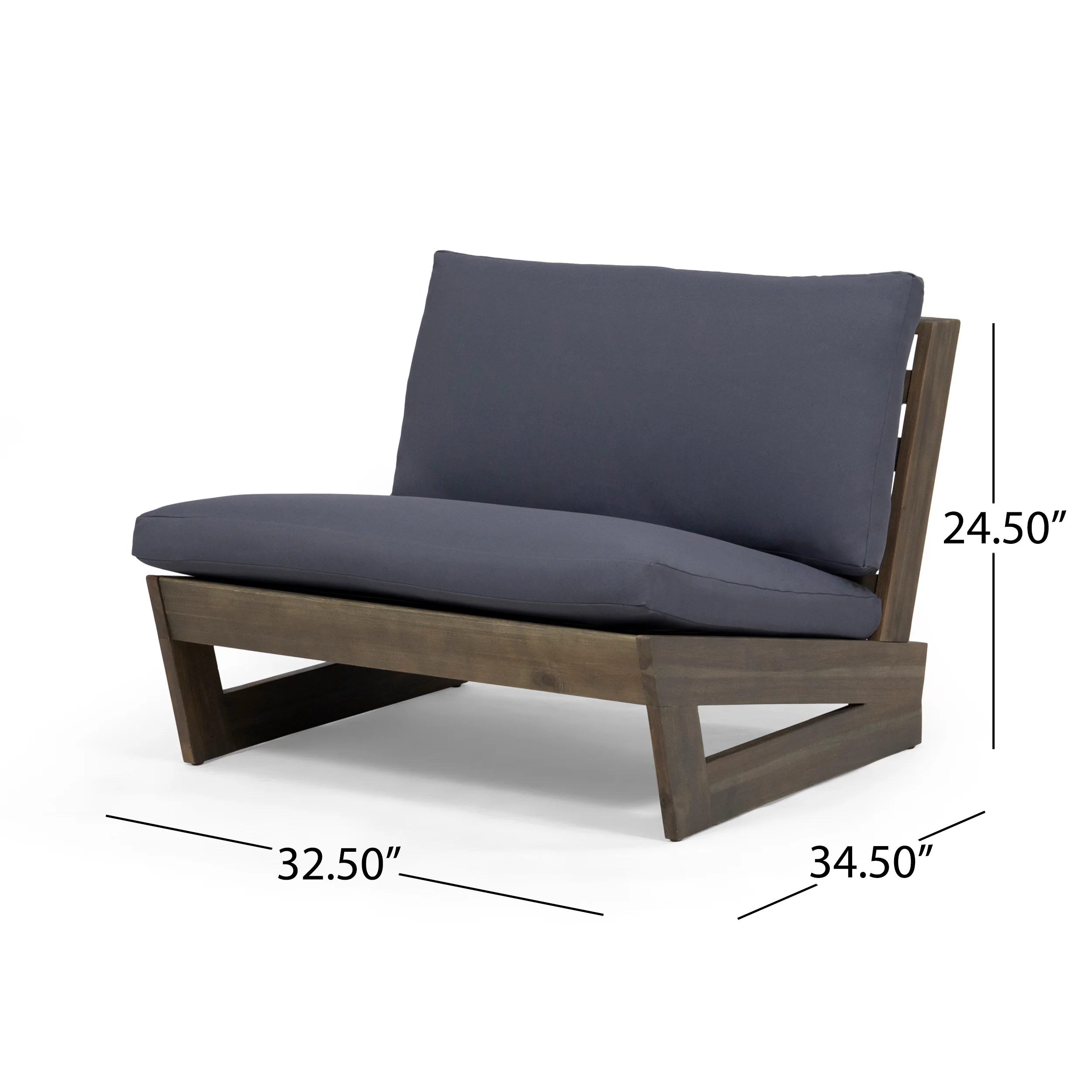 Emma Modern Low-To-Ground Outdoor Pallet Lounge Chairs (Set of 2) - furnishings