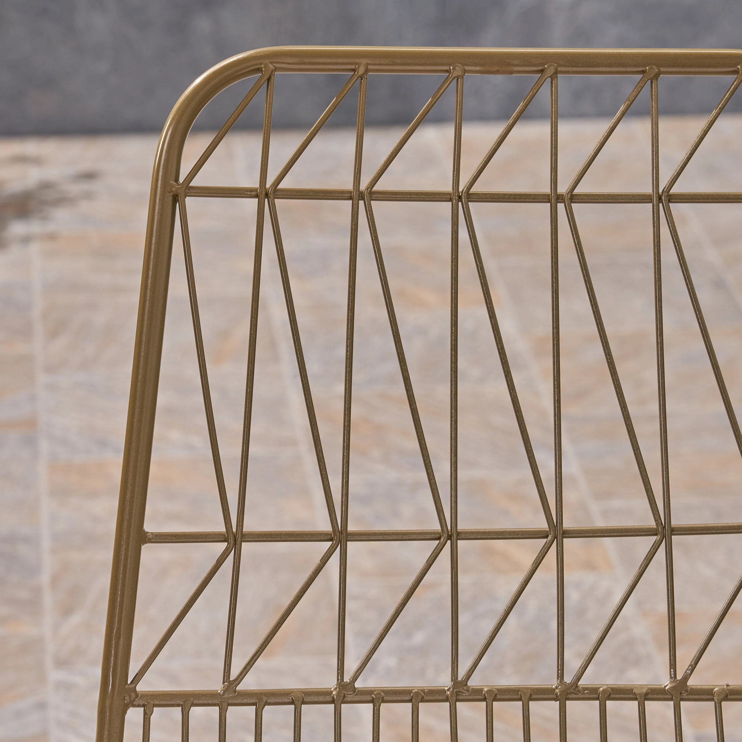 Hedy Outdoor Wire Counter Stools with Cushions (Set of 4) - furnishings