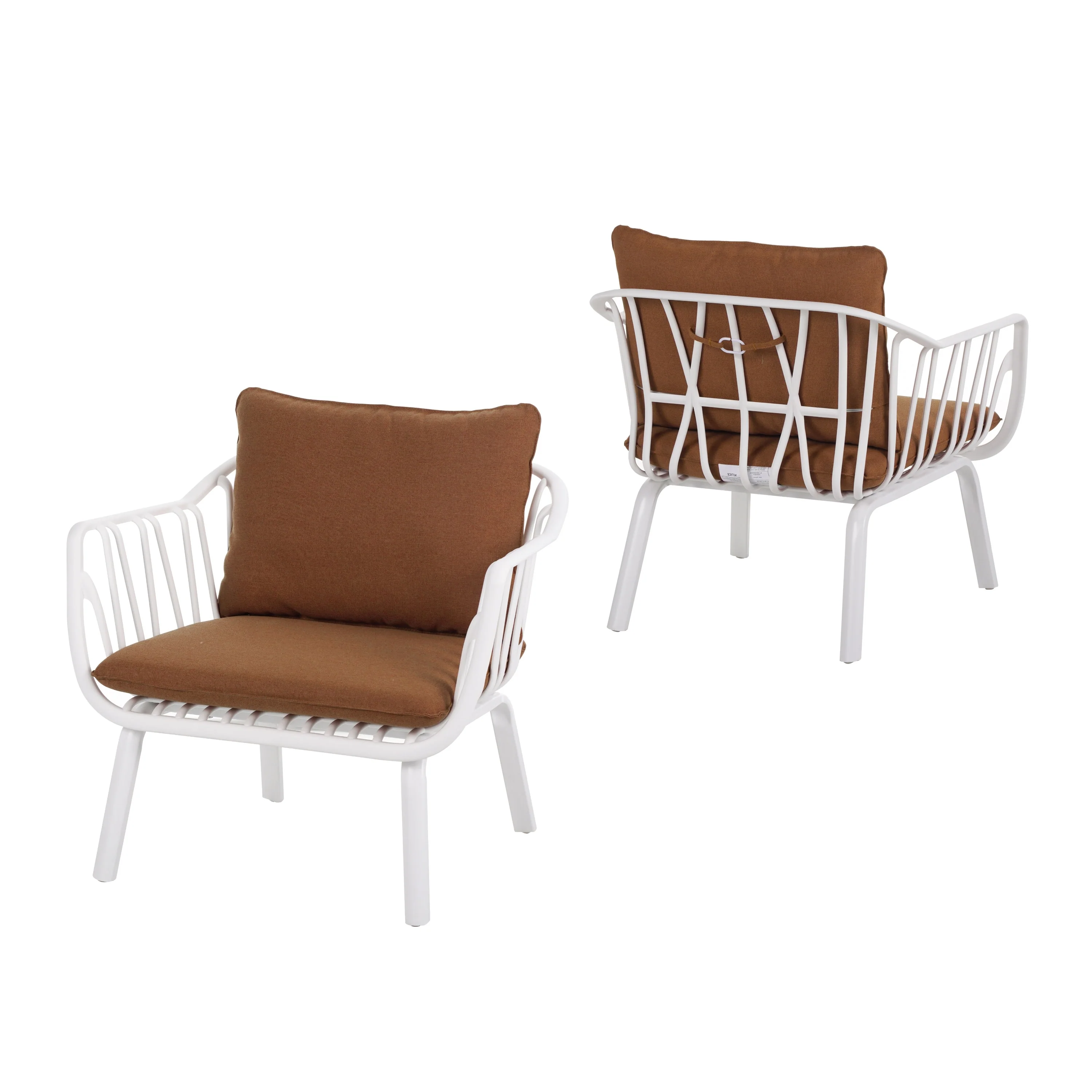 Luciane Outdoor Patio Club Chairs with Cushions - furnishings