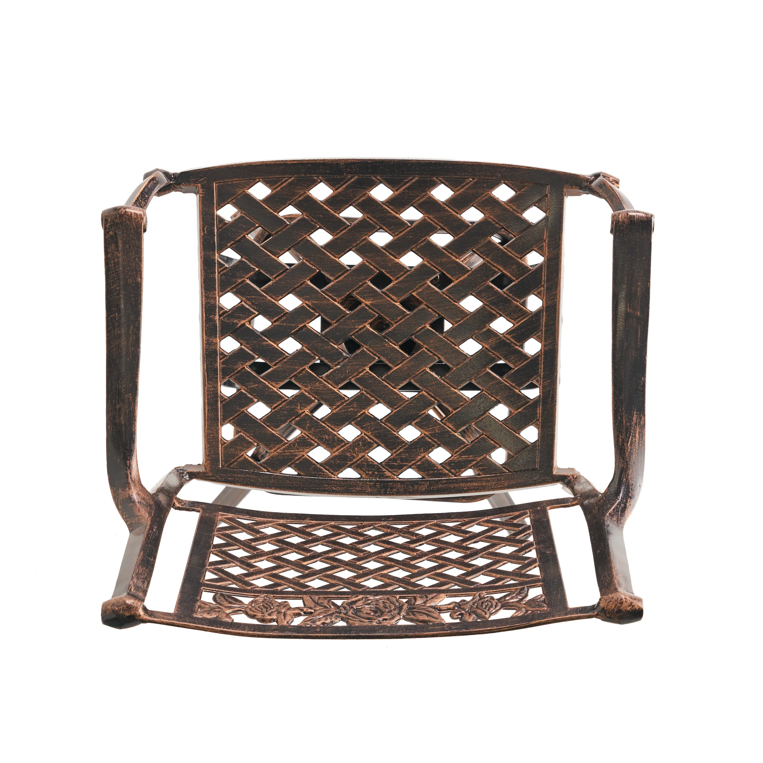 Sierra 30-Inch Outdoor Cast Aluminum Swivel Bar Stool - furnishings