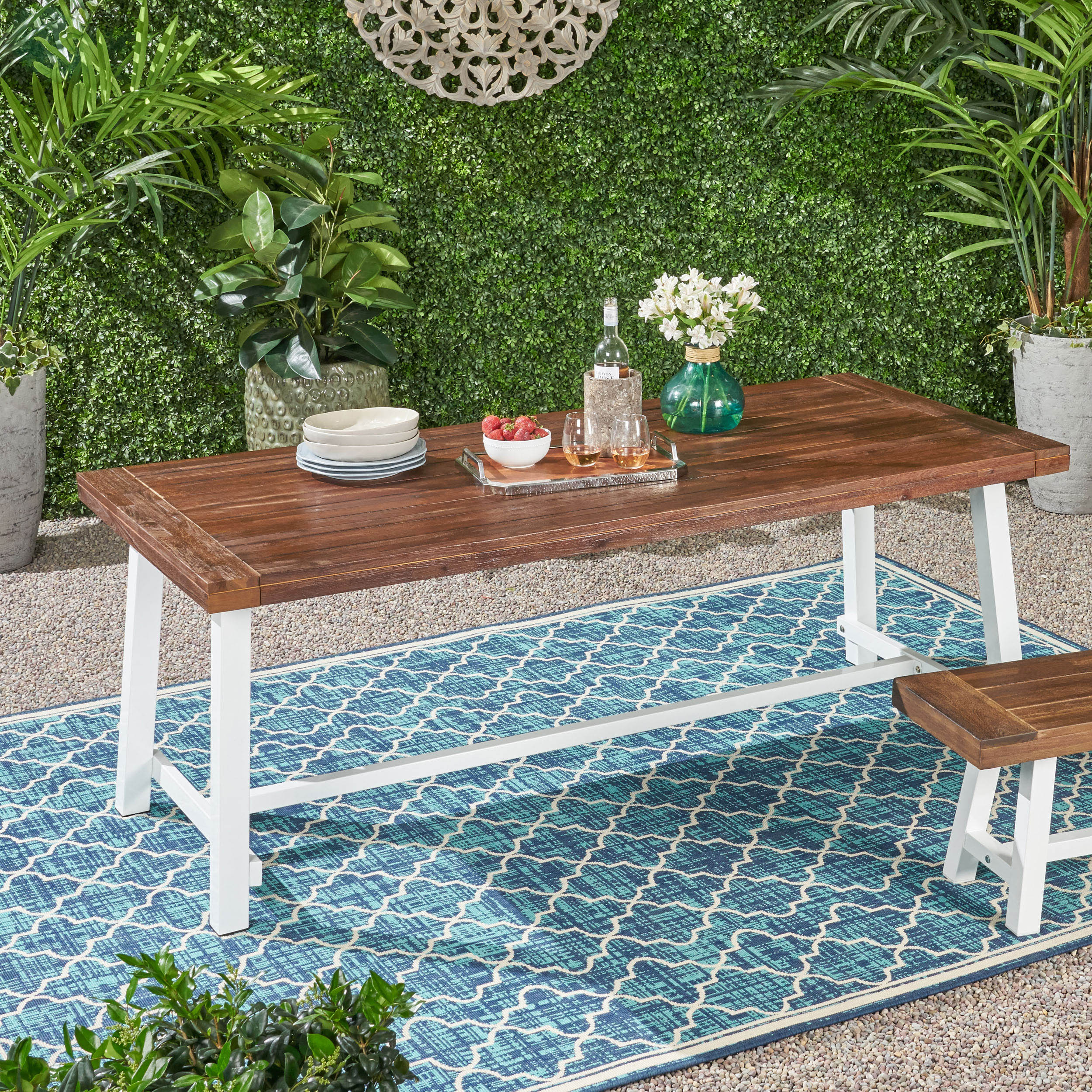 Bowman Outdoor Eight Seater Dining Table - furnishings