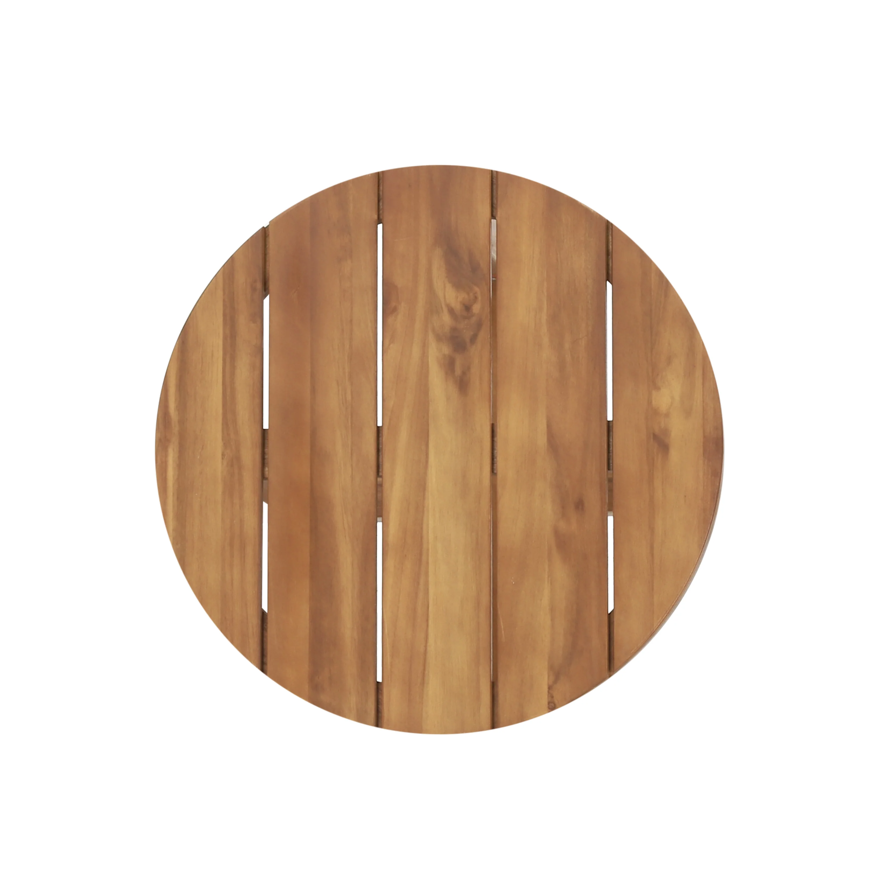 Hobbs Outdoor Acacia Wood Circular Side Table, Teak - furnishings