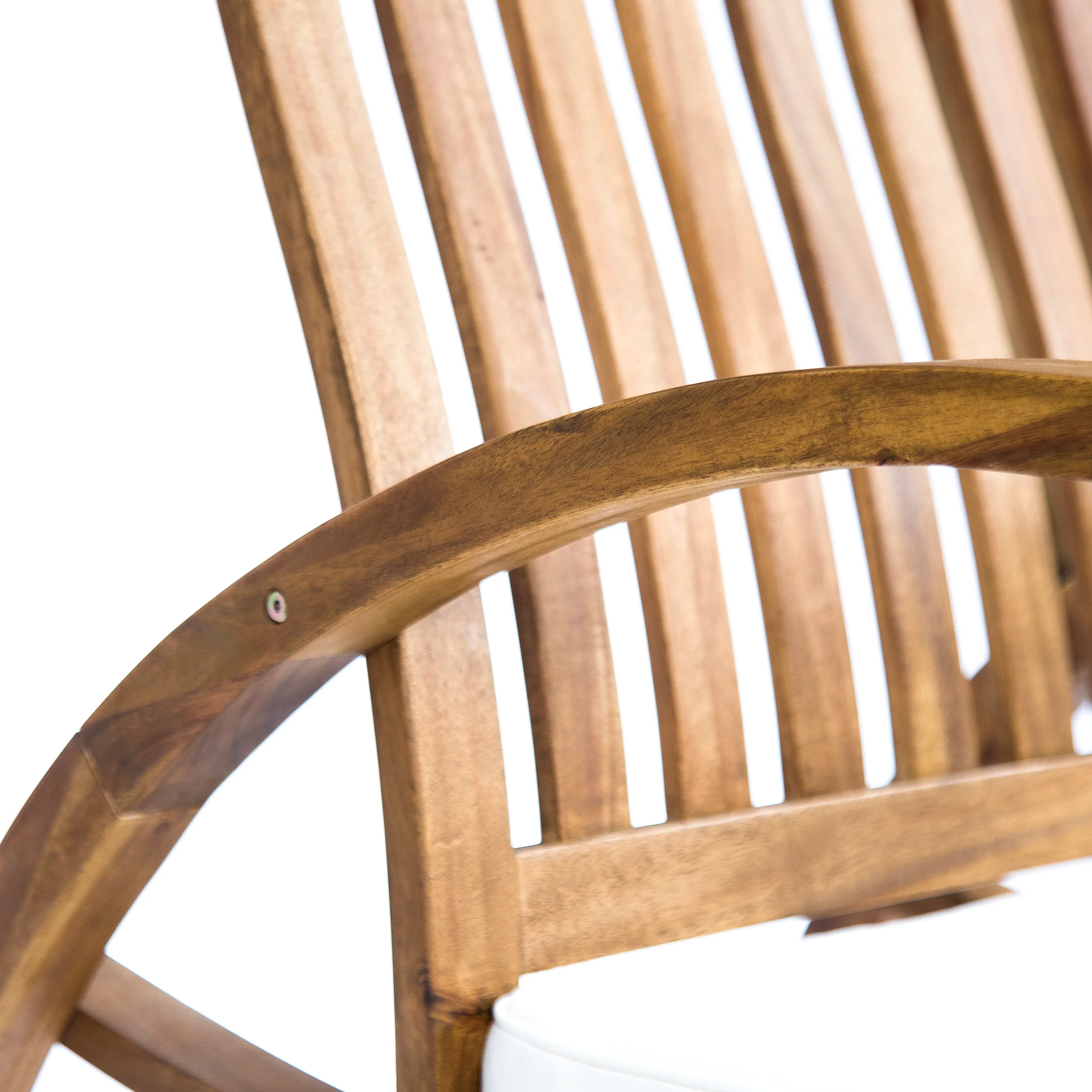Cattan Outdoor Acacia Wood Rocking Chair with Water Resistant Cushions - Set of 2 - furnishings