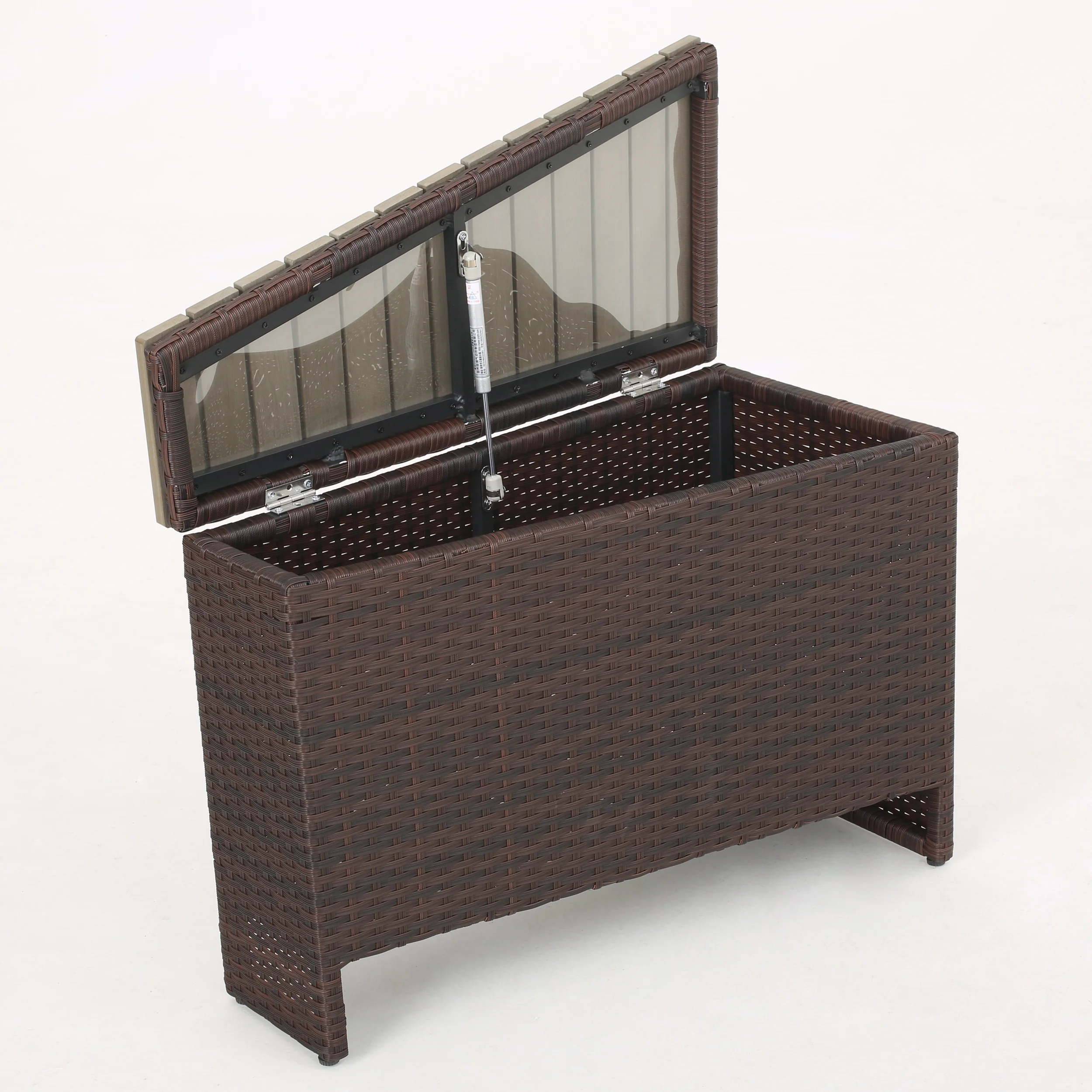Riviera 8pc Outdoor Sectional Sofa Set w/ Storage Trunks & Ice Bucket - furnishings