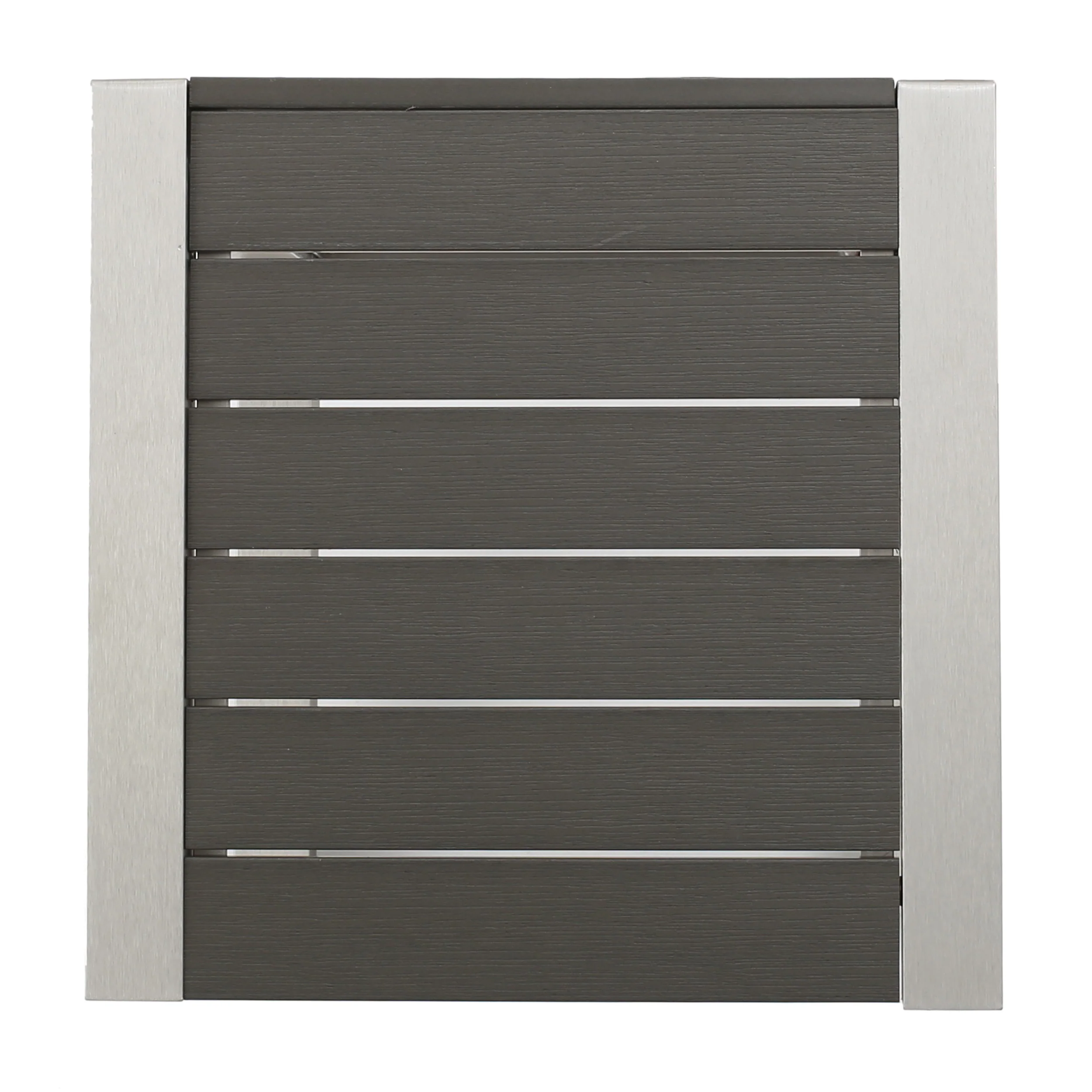 Crested-Bay Modern Aluminum C-Shaped End Table - furnishings