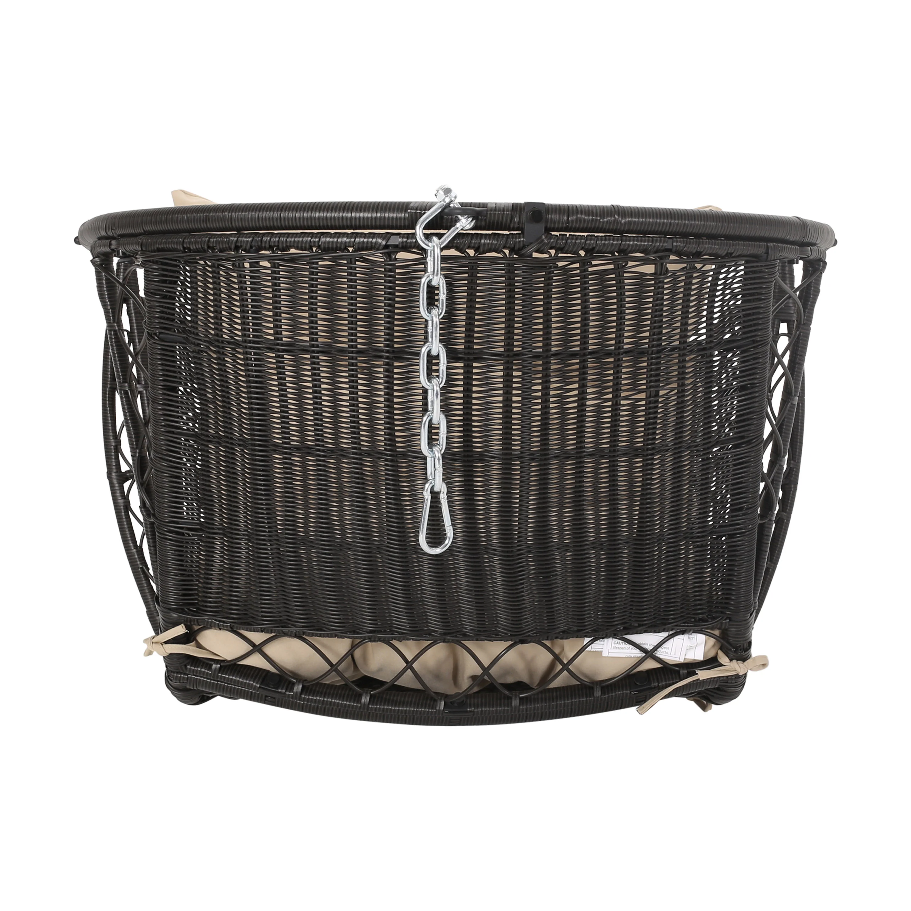 Primo Outdoor Wicker Hanging Basket Egg Chair with Stand - furnishings