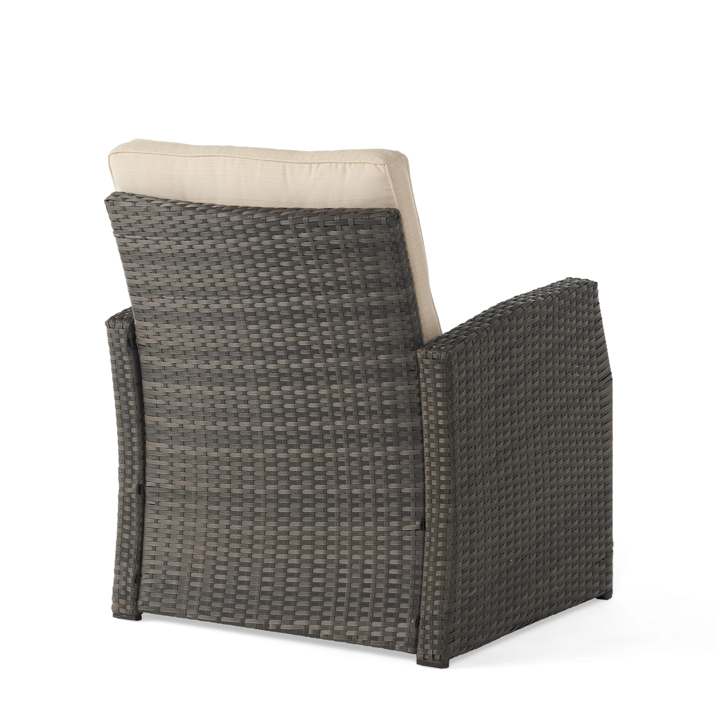 Nikki Outdoor Wicker Club Chair with Cushions - furnishings