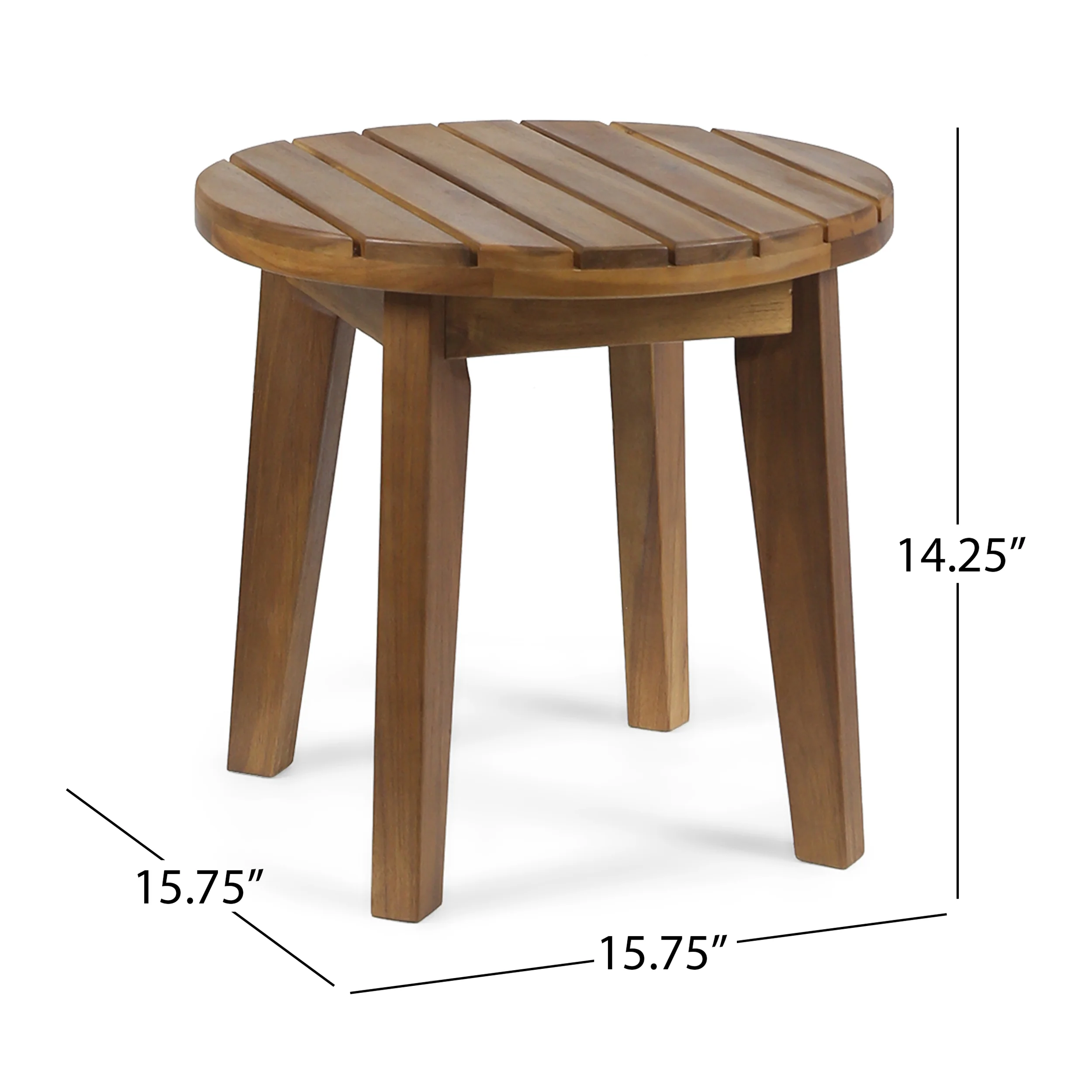 Sandra Outdoor Acacia Wood 2 Seater Rocking Chairs and Side Table Set - furnishings