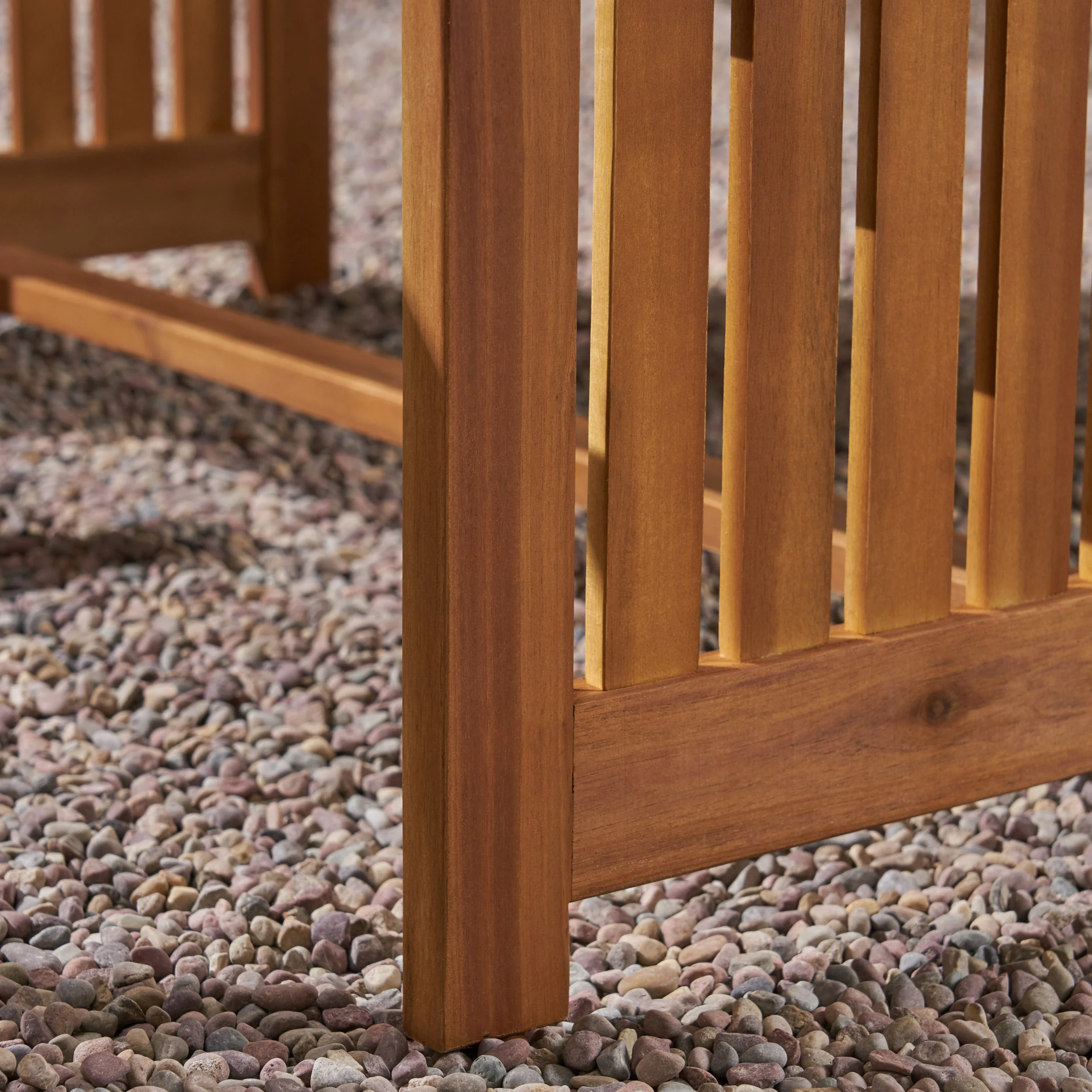 Giles Edward Outdoor Acacia Wood Sofa and Coffee Table Set - furnishings