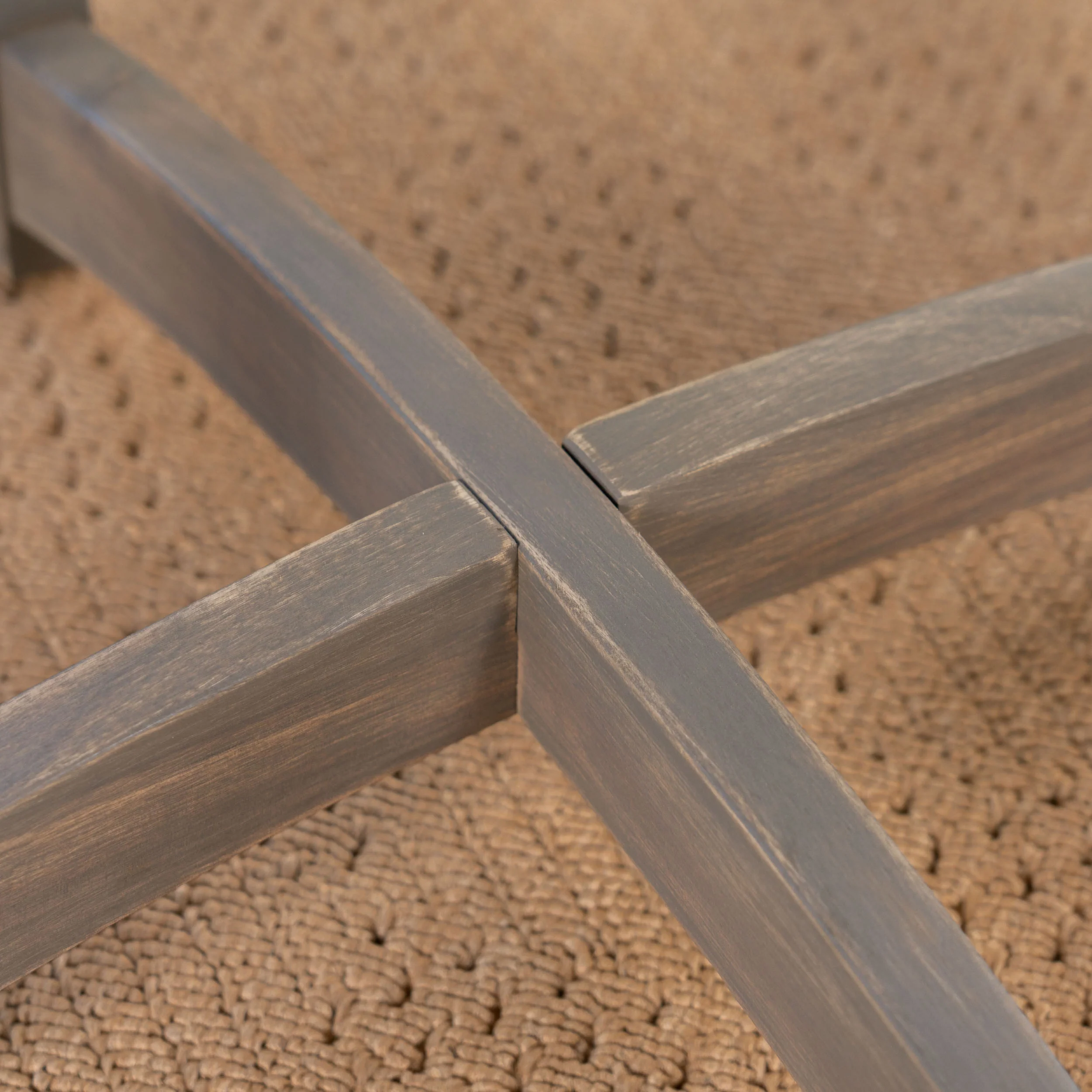 Andria Outdoor Acacia Wood Bistro Table, Gray - furnishings