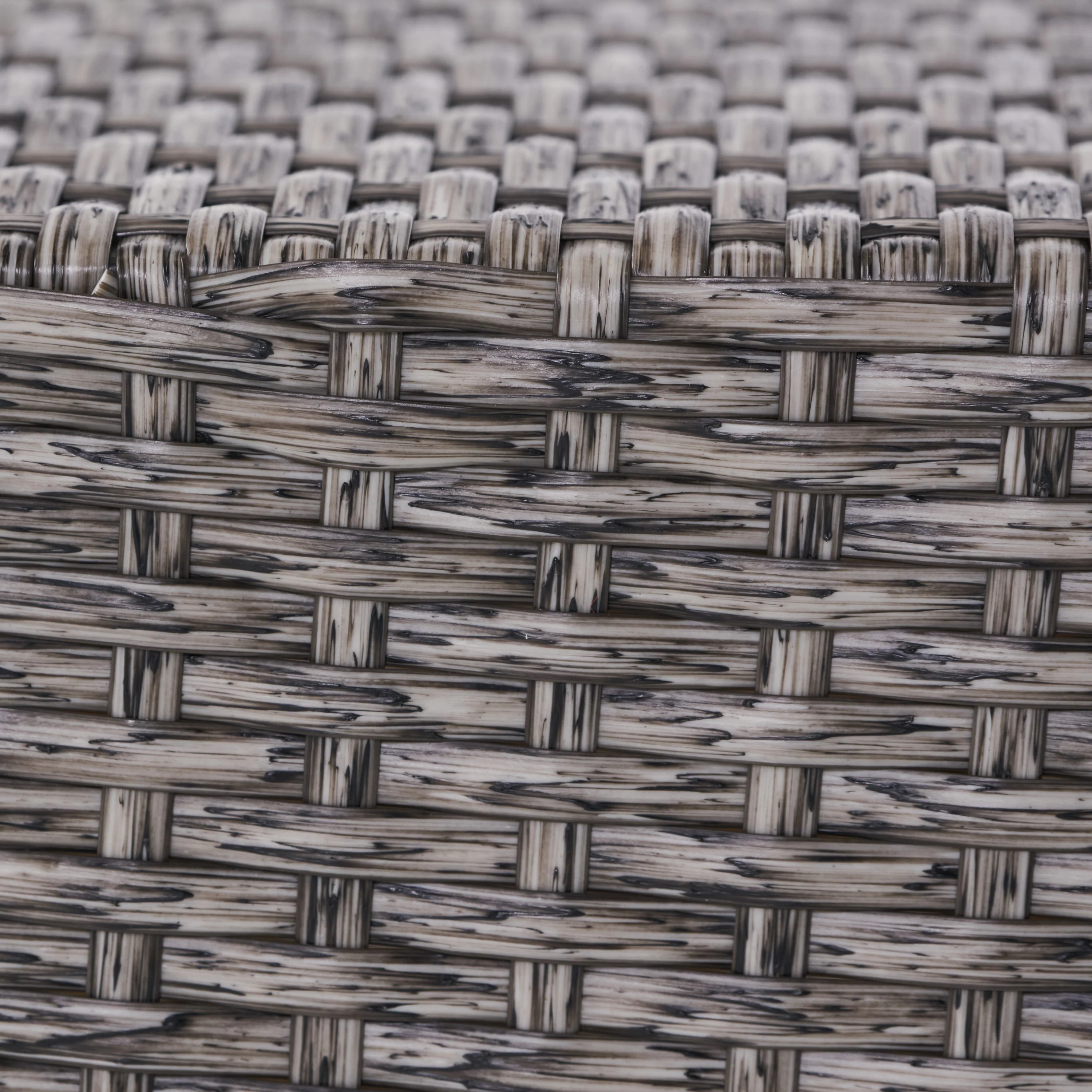 Venice Outdoor Gray Wicker Side Table - furnishings