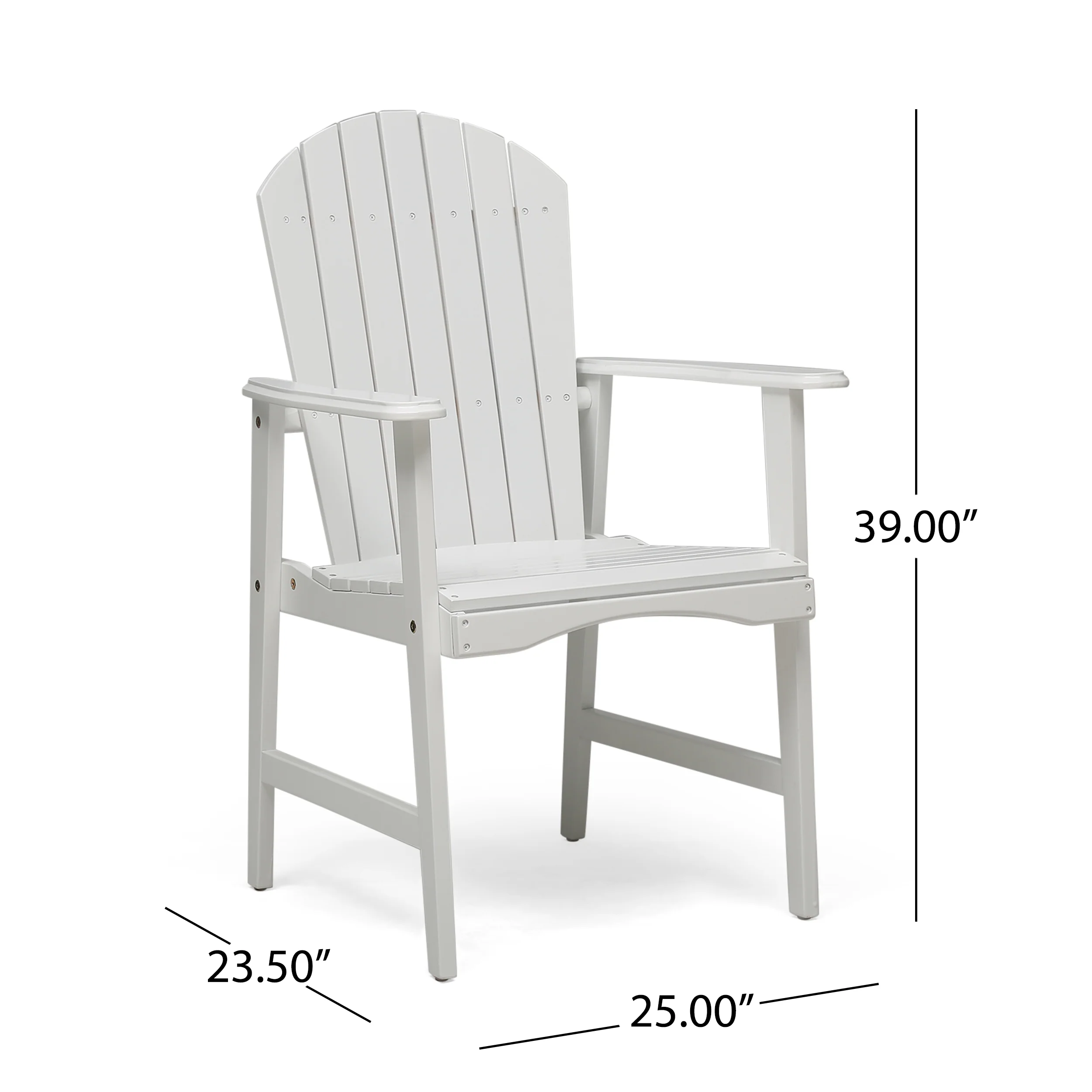 Easter Outdoor Weather Resistant Acacia Wood Adirondack Dining Chairs (Set of 2) - furnishings