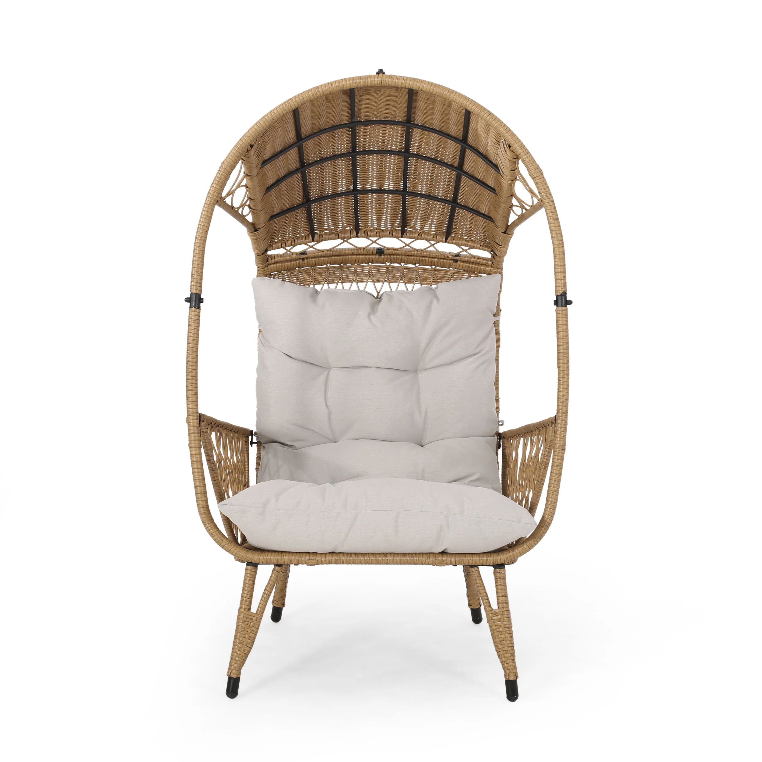 Primo Outdoor Wicker Freestanding Basket Chair - furnishings