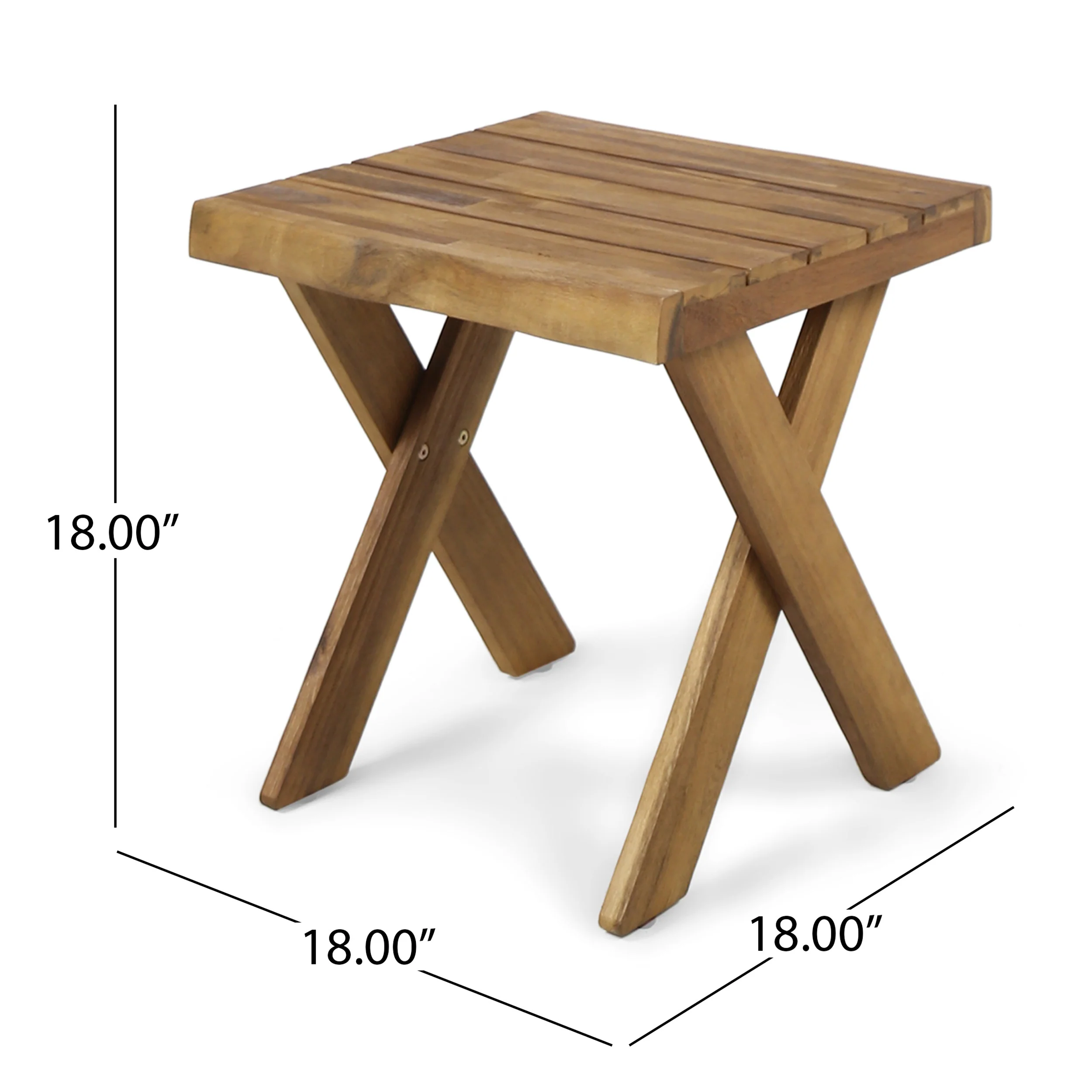 Farrells Indoor/Outdoor Acacia Wood Side Table - furnishings