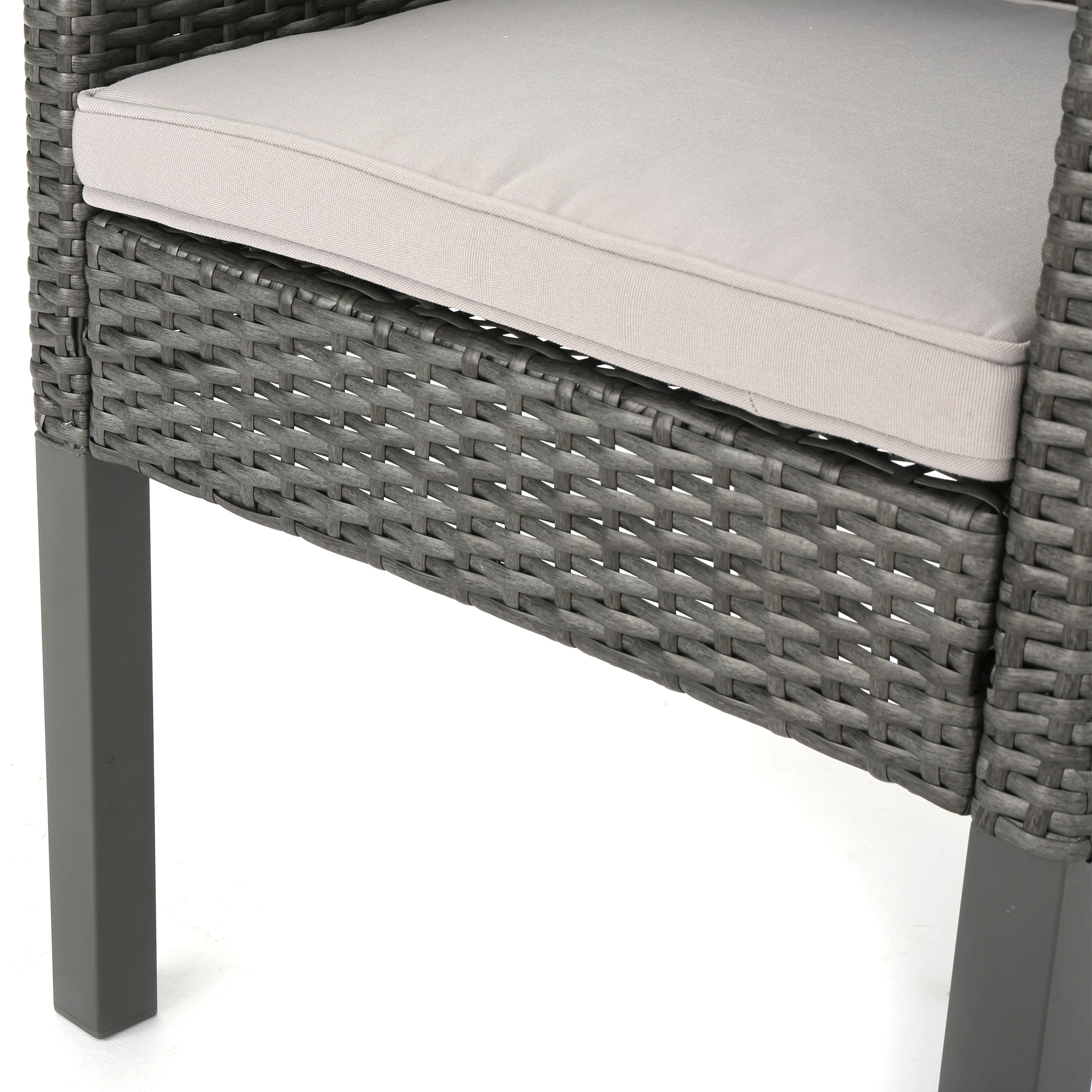 Aspen Outdoor Wicker Dining Chairs with Water Resistant Cushions (Set of 4) - furnishings