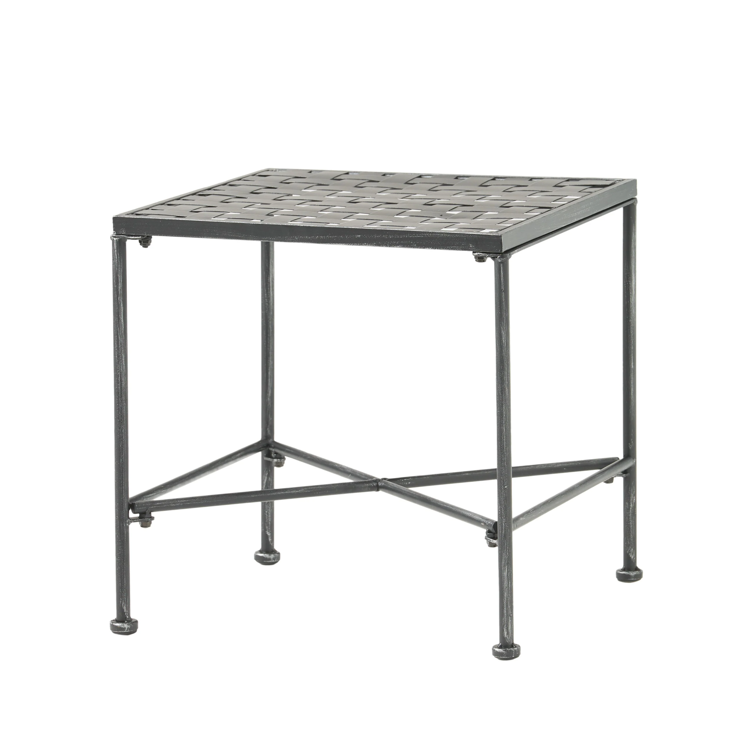Kent Outdoor Black Iron Side Table - furnishings