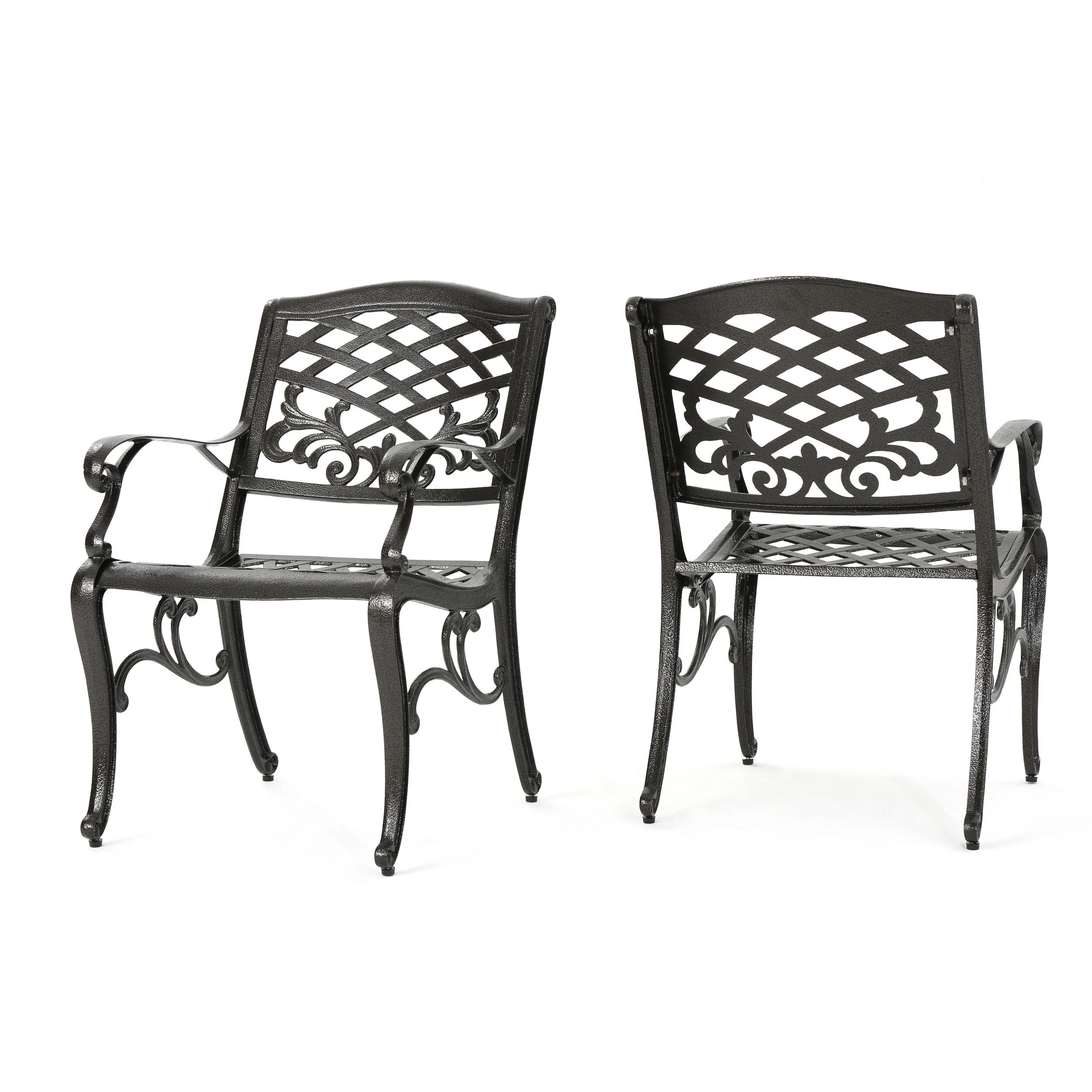 Covington Outdoor Cast Aluminum Dining Chair (Set of 2) - furnishings