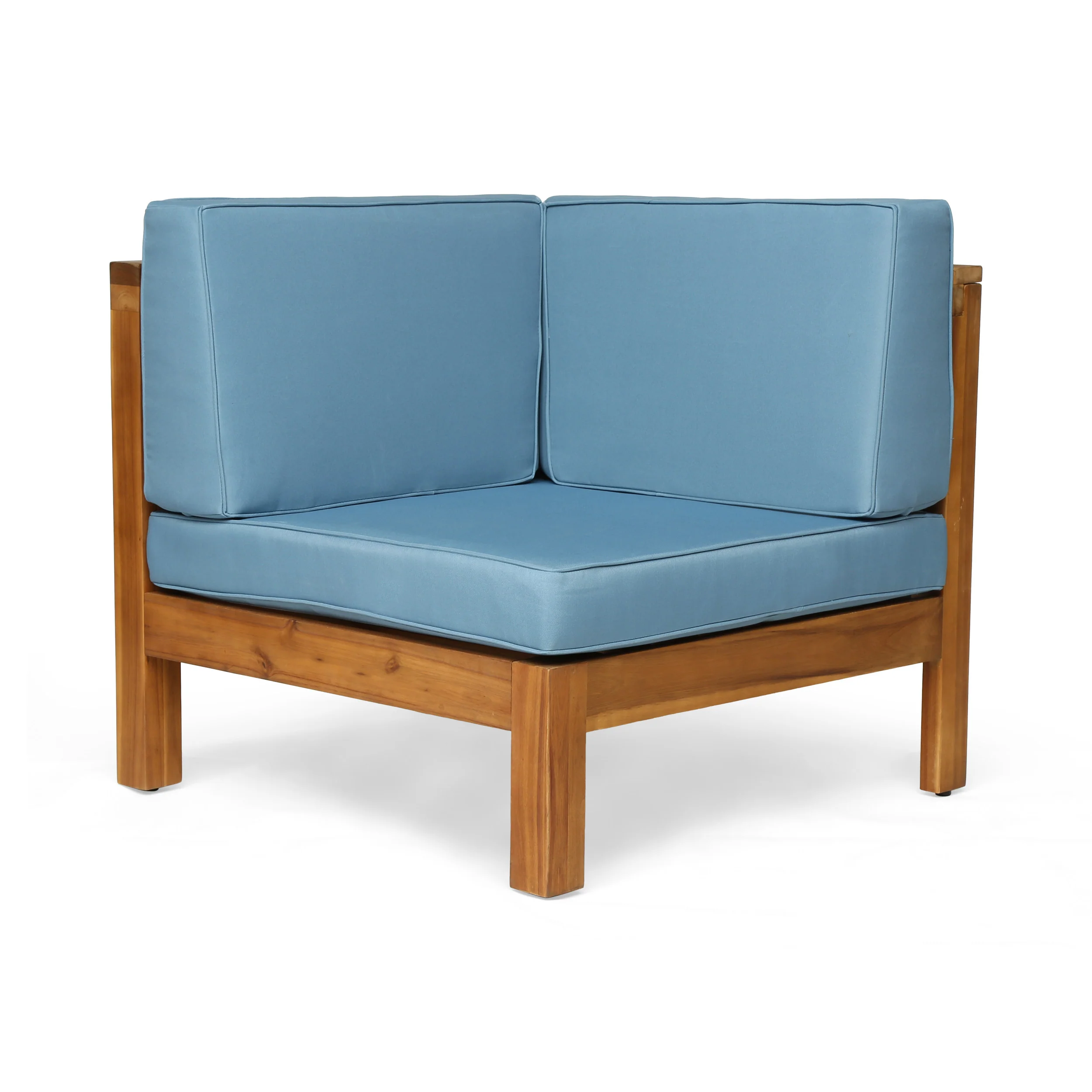 Emma Outdoor 7 Seater Acacia Wood Sectional Sofa Set - furnishings
