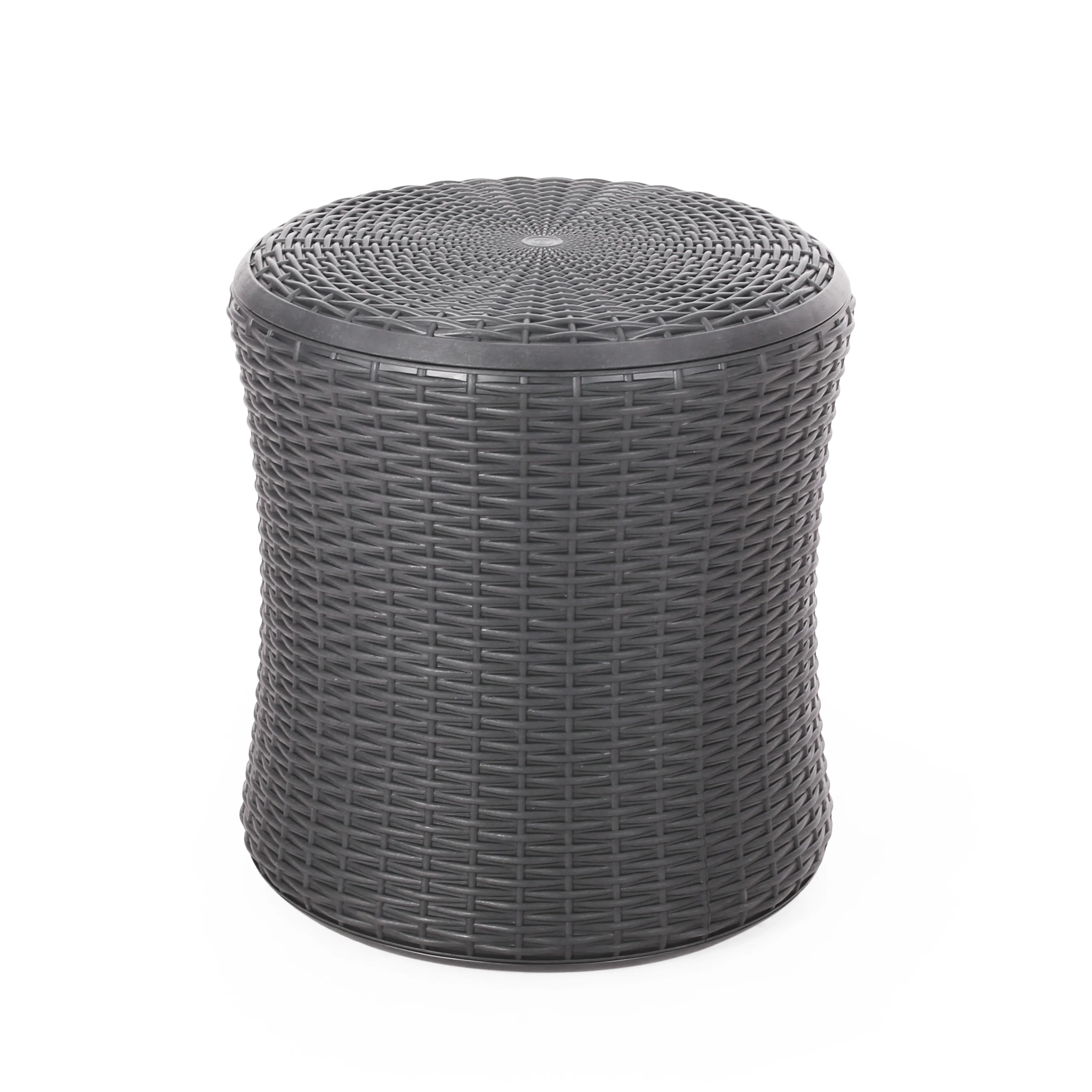 Iven Outdoor Faux Wicker Patio Table - furnishings