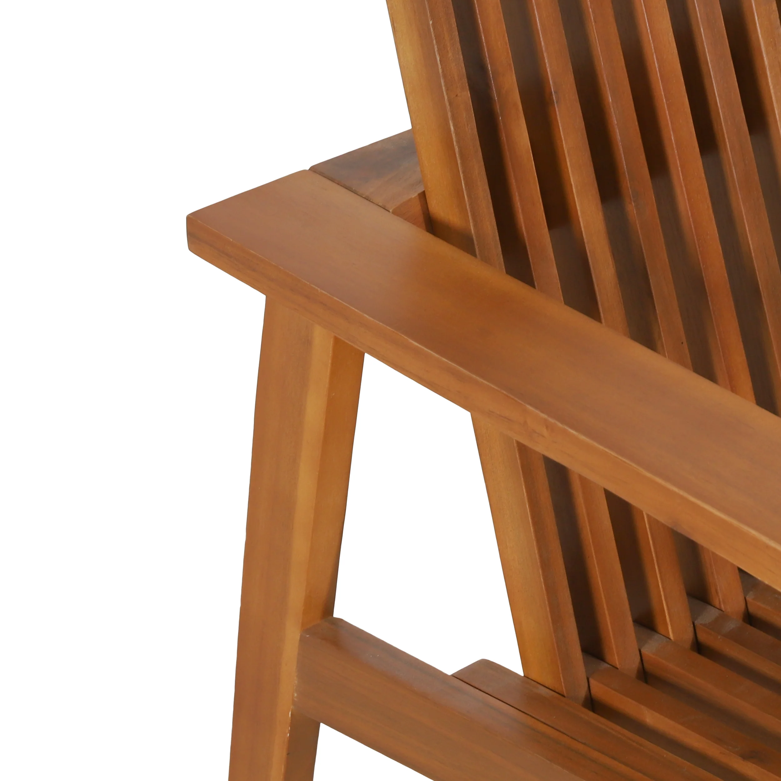 Naomi Outdoor Acacia Wood Slatted Club Chairs, Set of 2, Teak - furnishings
