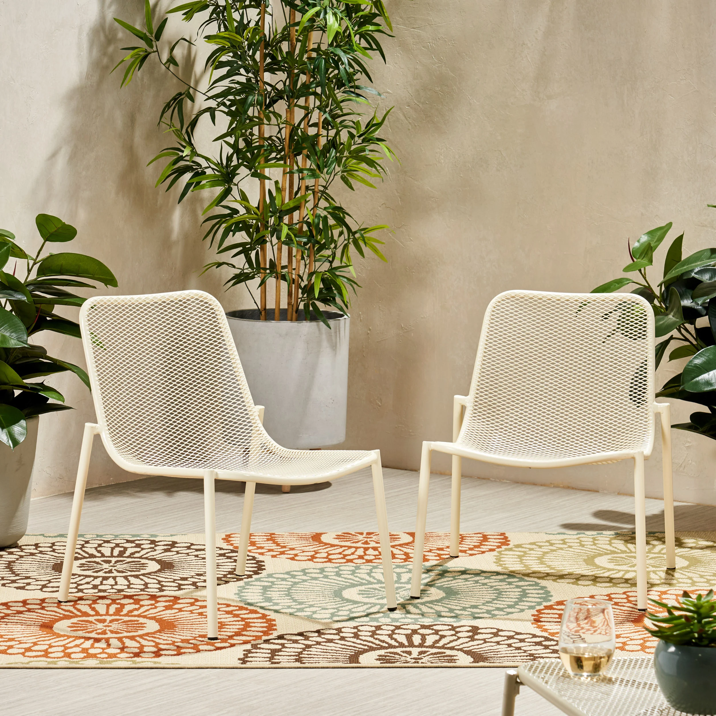 Brenner Outdoor Modern Dining Chair (Set of 2) - furnishings