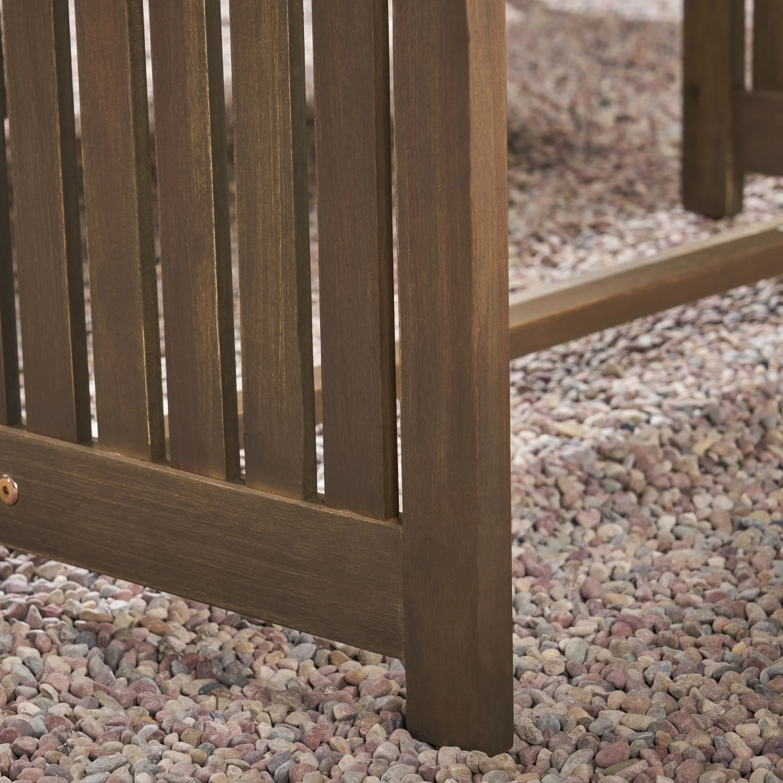 Giles Edward Outdoor Acacia Wood Sofa and Coffee Table Set - furnishings