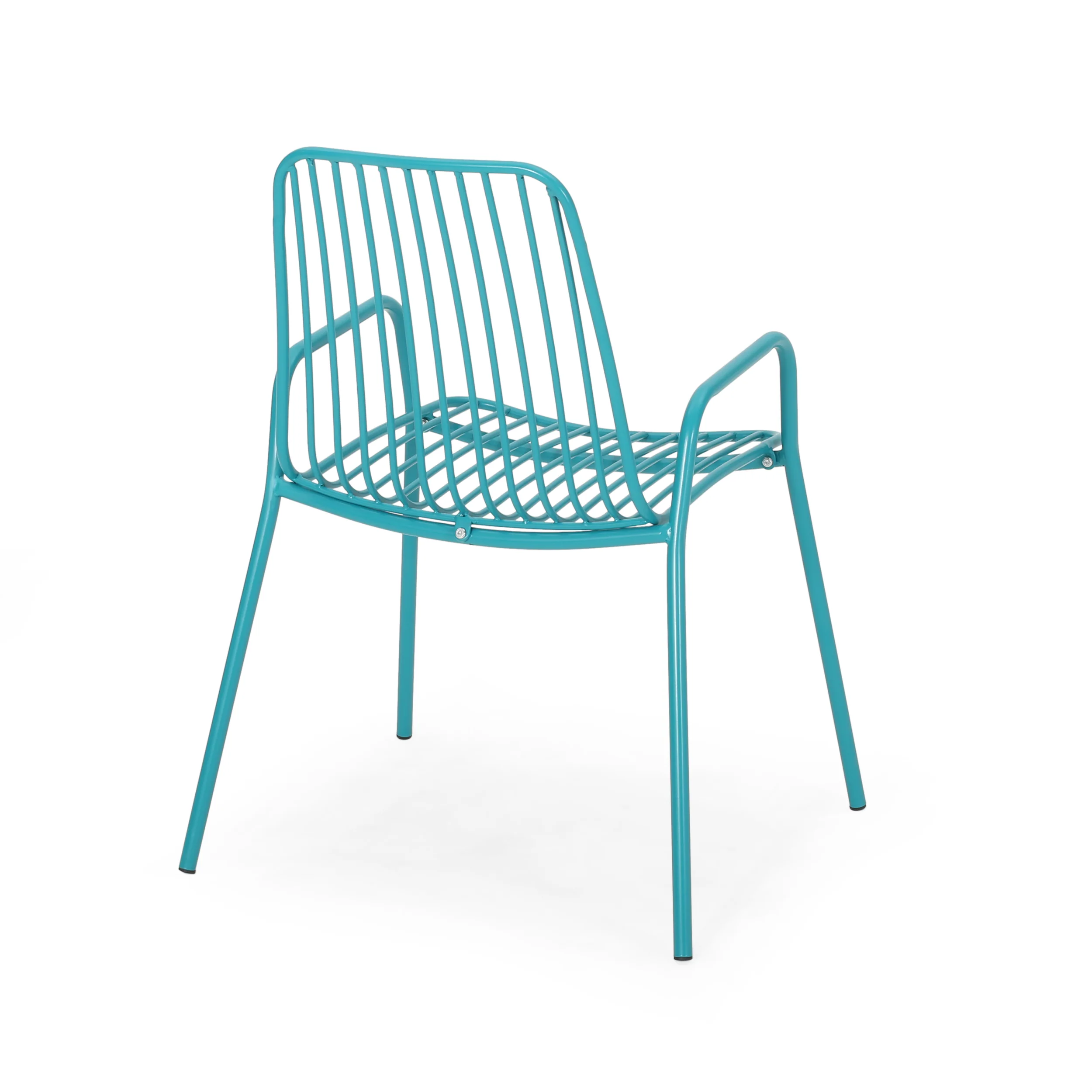 Ashwood Outdoor Modern Iron 2 Seater Chat Set - furnishings