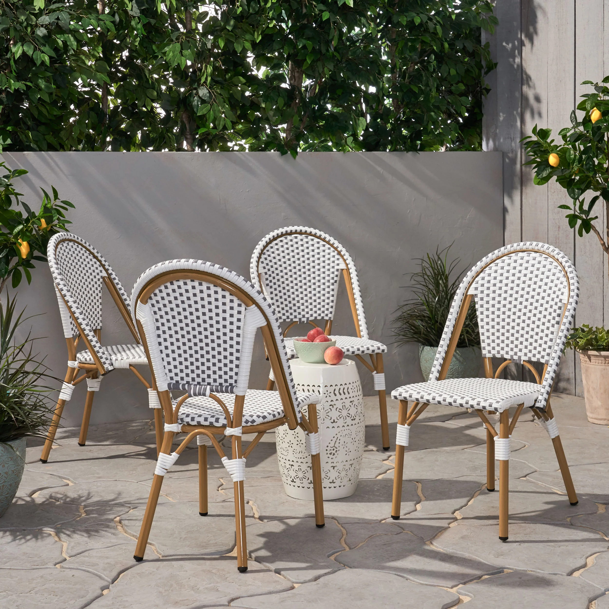 Desire Outdoor French Bistro Chair (Set of 4) - furnishings