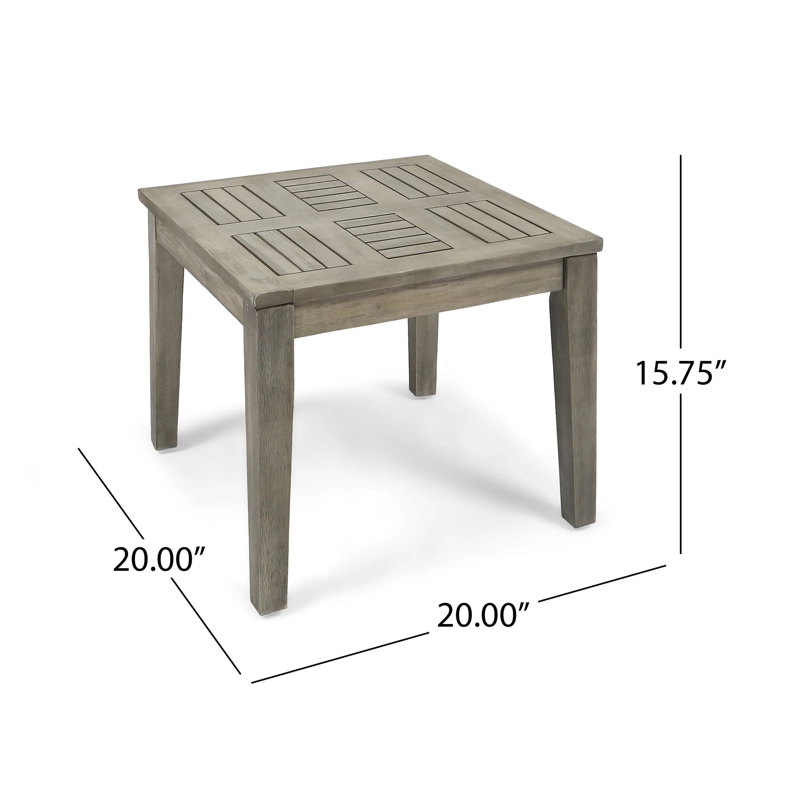 Savannah Outdoor Acacia Wood Side Table - furnishings