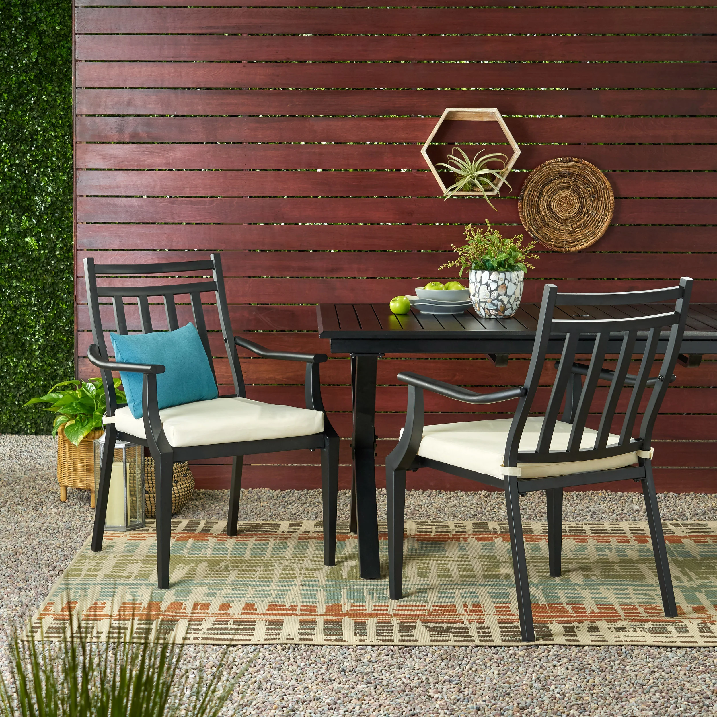 Olive Outdoor Dining Chair with Cushion (Set of 2) - furnishings