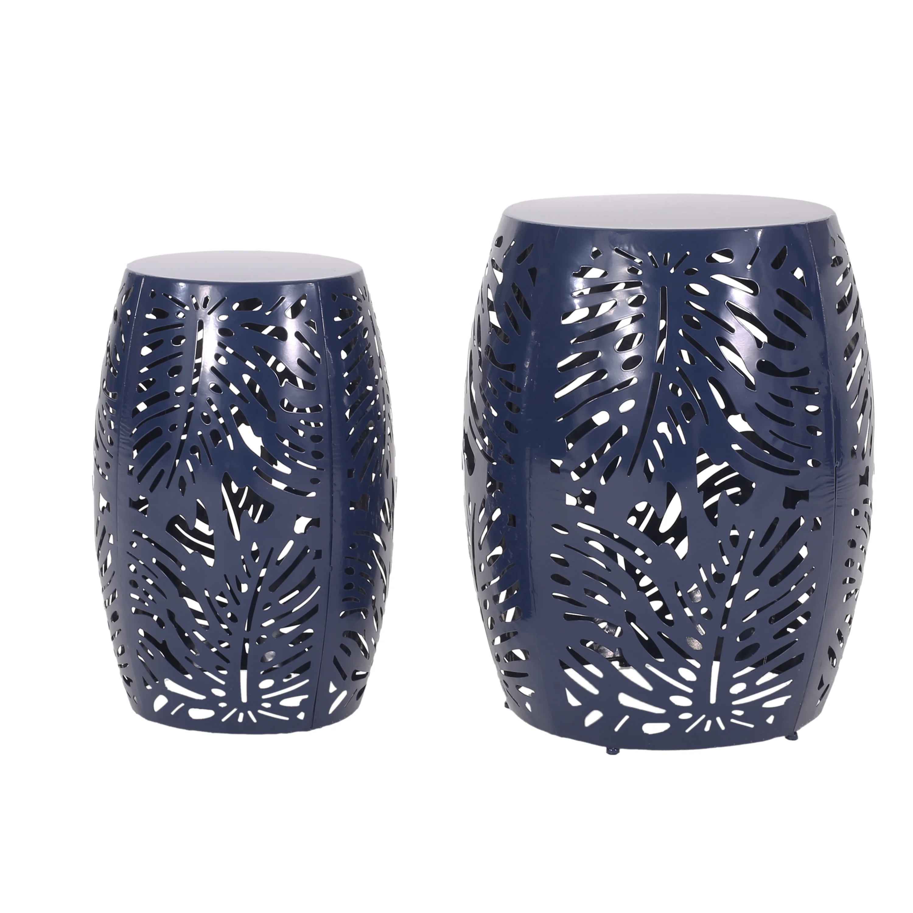 Holt Outdoor Metal Side Tables, Set of 2 - furnishings