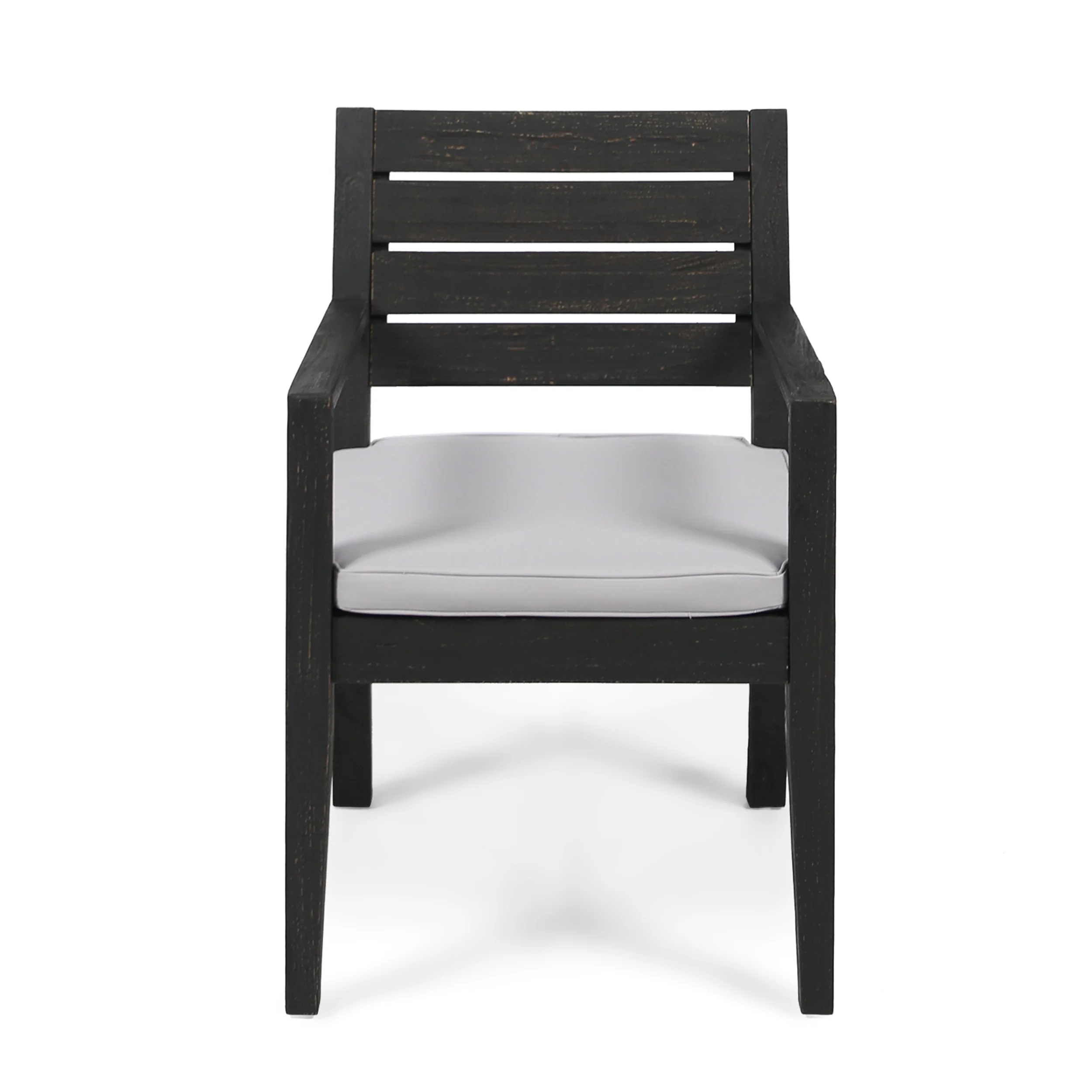 Eric Outdoor Acacia Wood Dining Chairs - furnishings