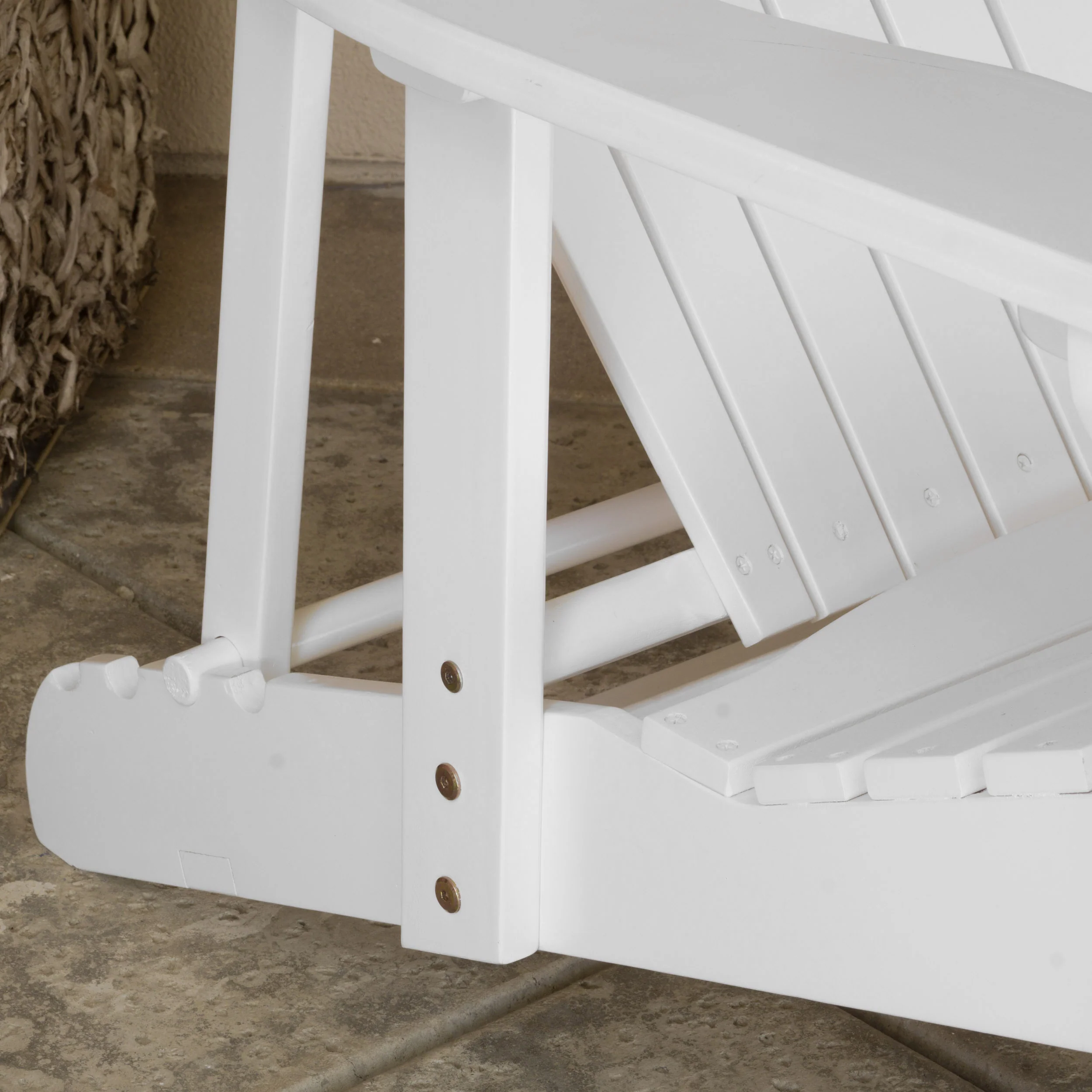 Kono Outdoor Acacia Wood Reclining Adirondack Chair with Footrest - furnishings