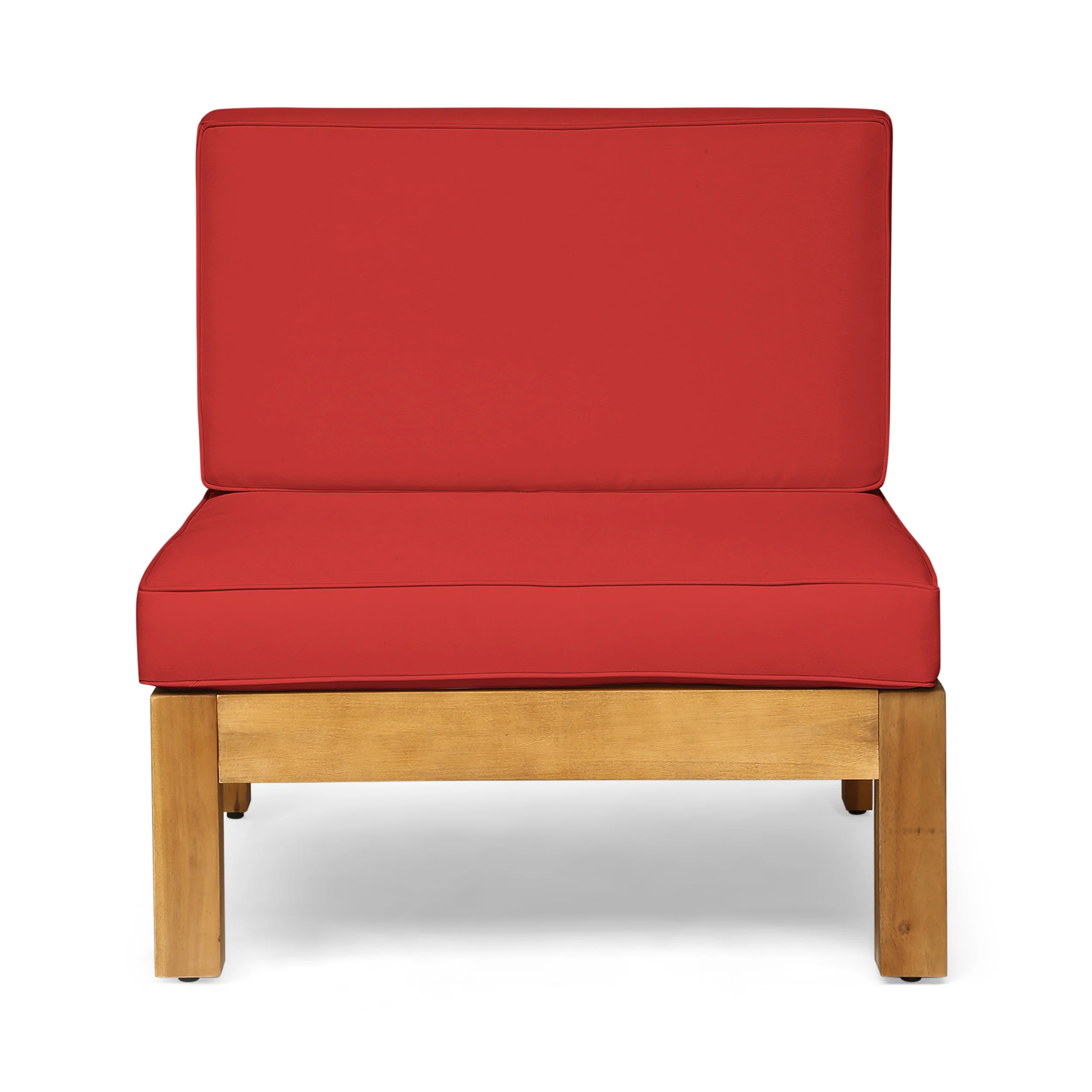 Keith Outdoor Acacia Wood 10 Seater U-Shaped Sectional Sofa Set with Two Coffee Tables - furnishings