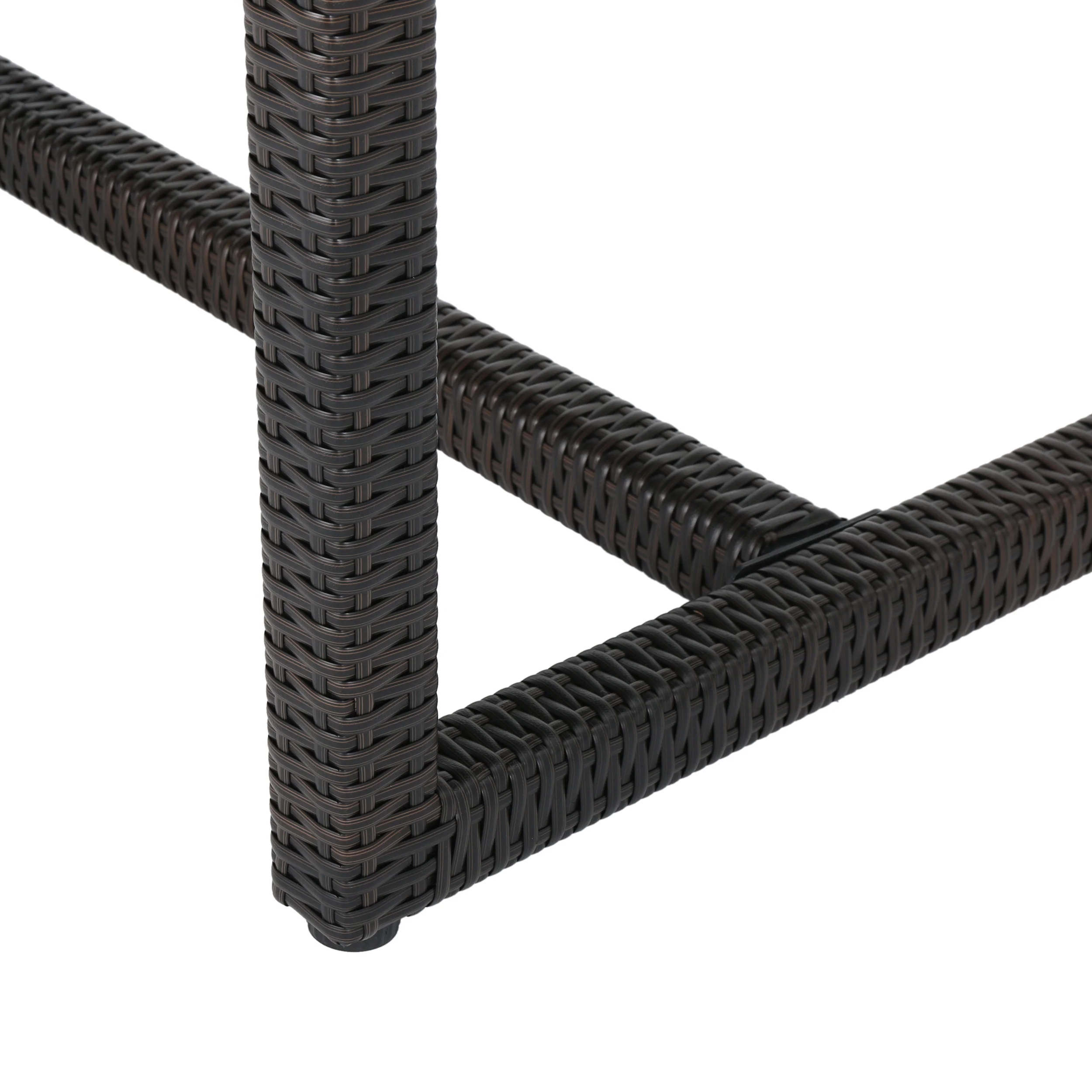 Malibu Outdoor 59 Inch Wicker Dining Table - furnishings