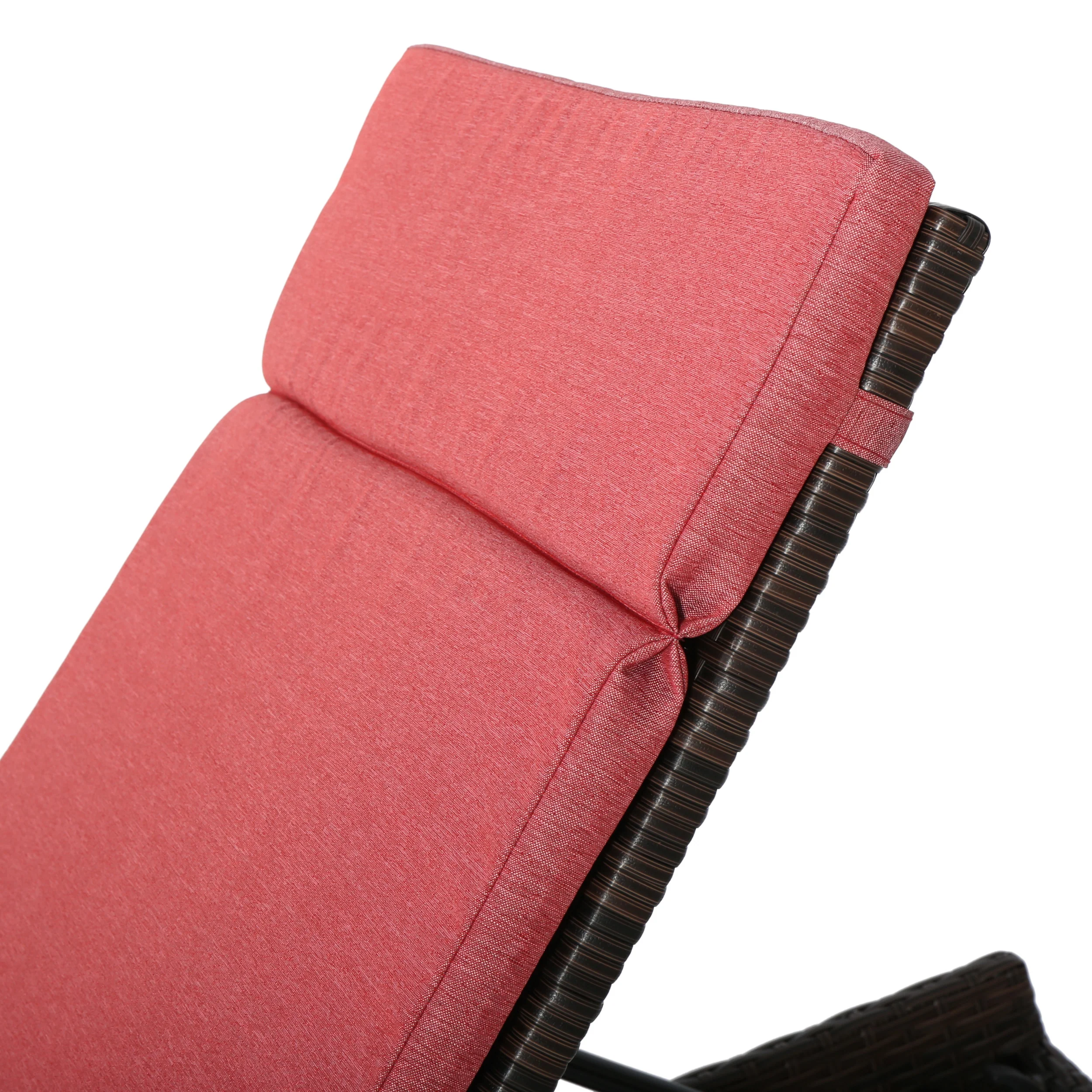 Lakeport Outdoor Adjustable Chaise Lounge Chair w/ Cushion - furnishings