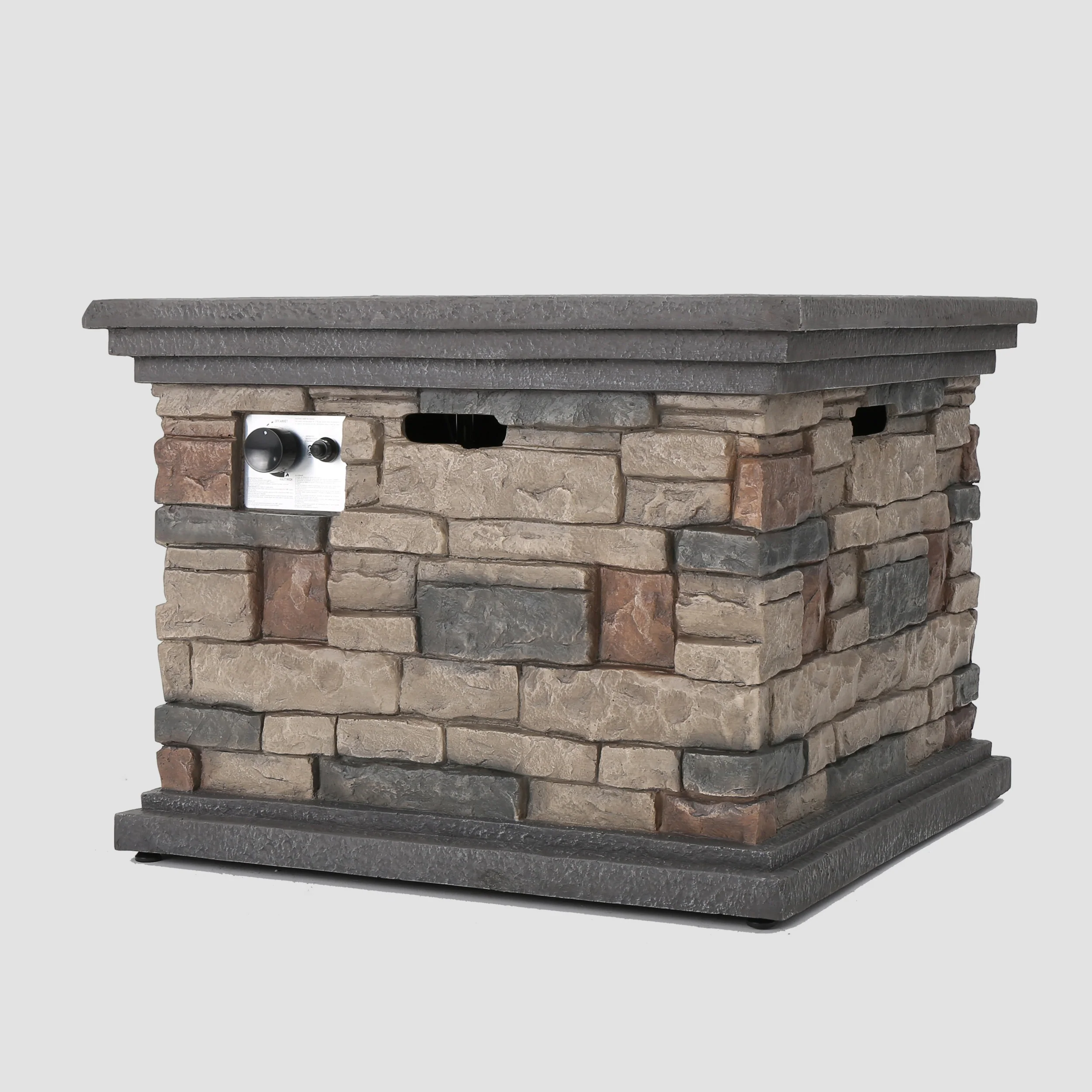 Ilse Outdoor 4 Club Chair Chat Set with Fire Pit - furnishings