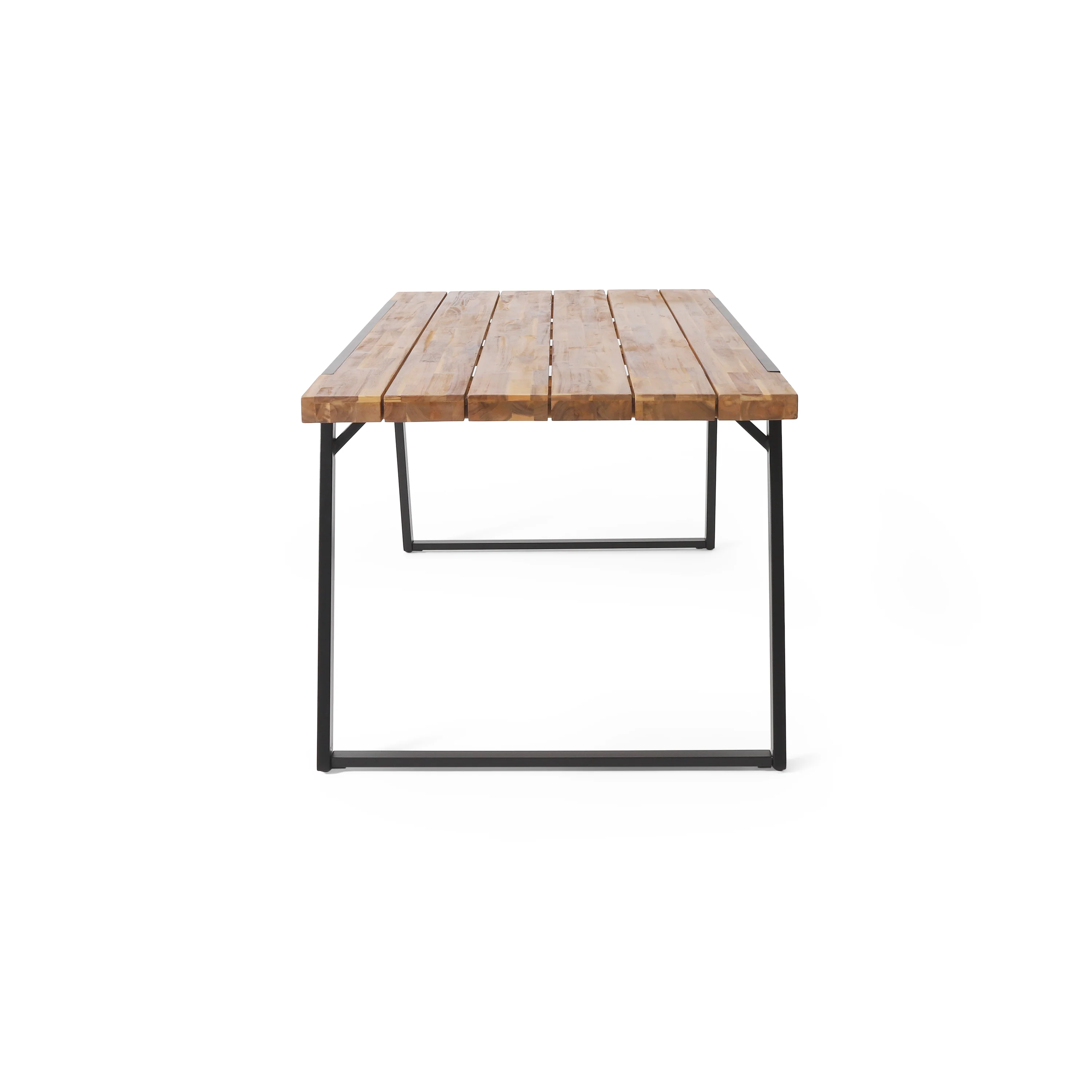 Gebo Outdoor Modern Acacia Wood Dining Table - furnishings