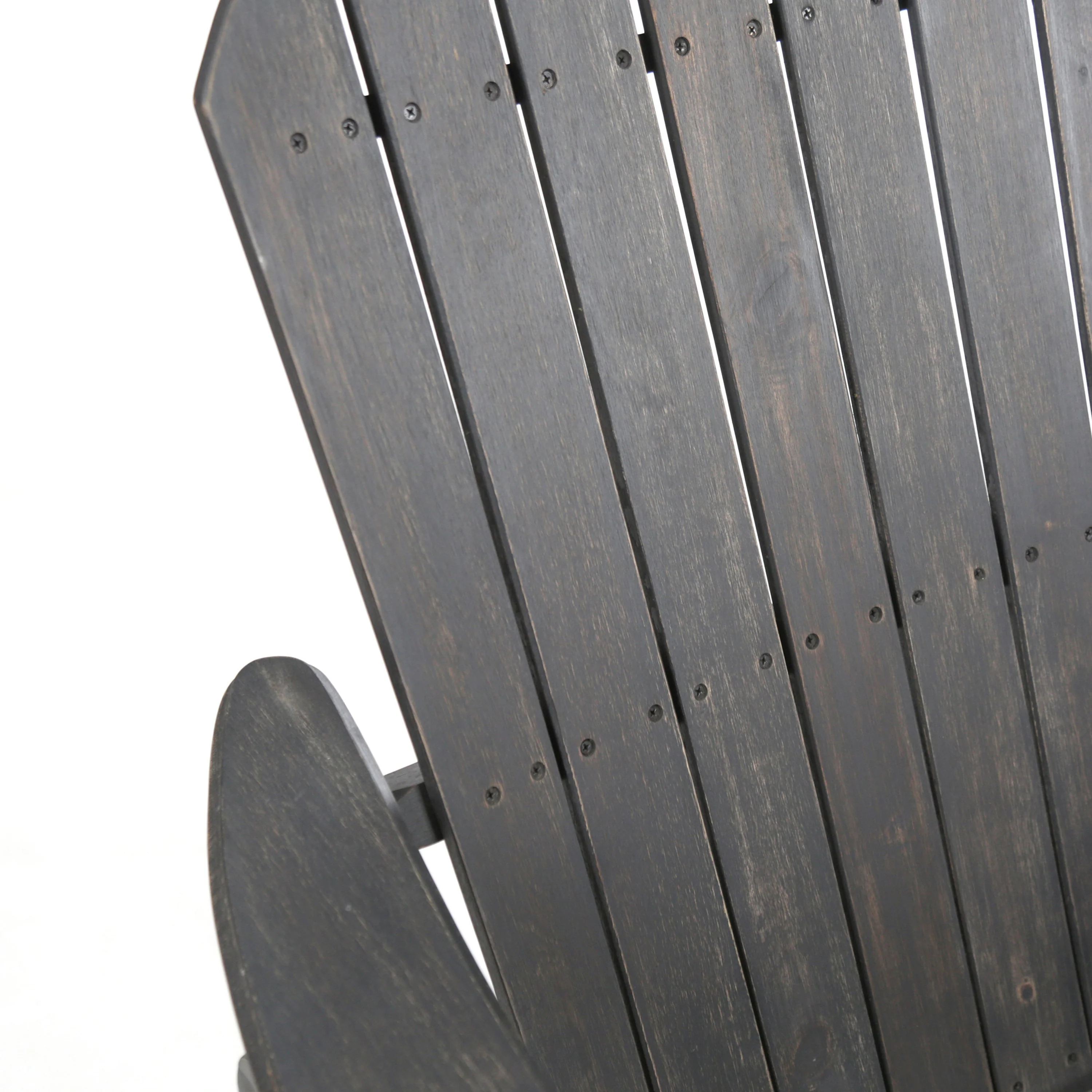 Vivian Outdoor Acacia Wood Adirondack Rocking Chair - furnishings