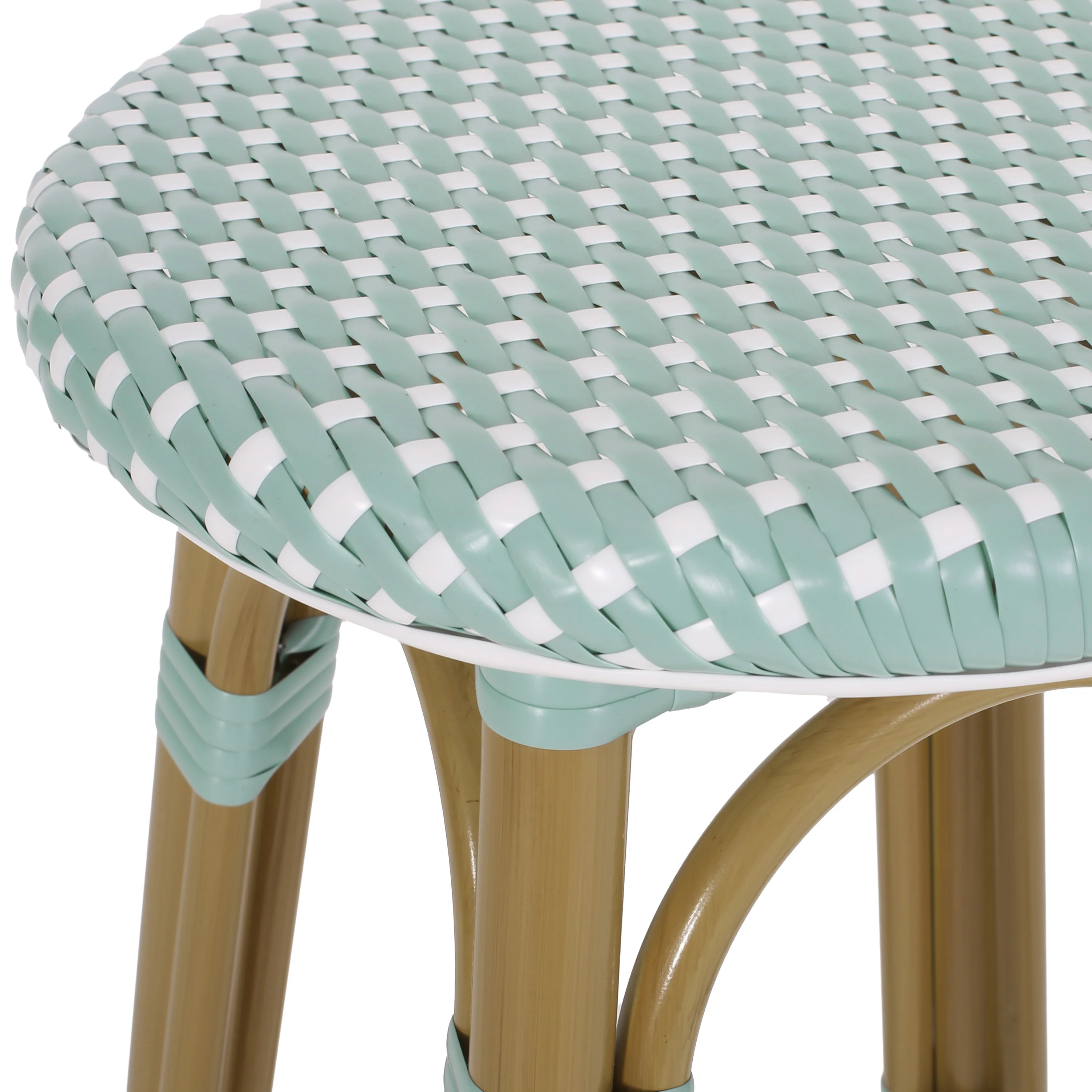 Dohney Outdoor French Aluminum 29.5 Inch Barstools, Set of 2 - furnishings