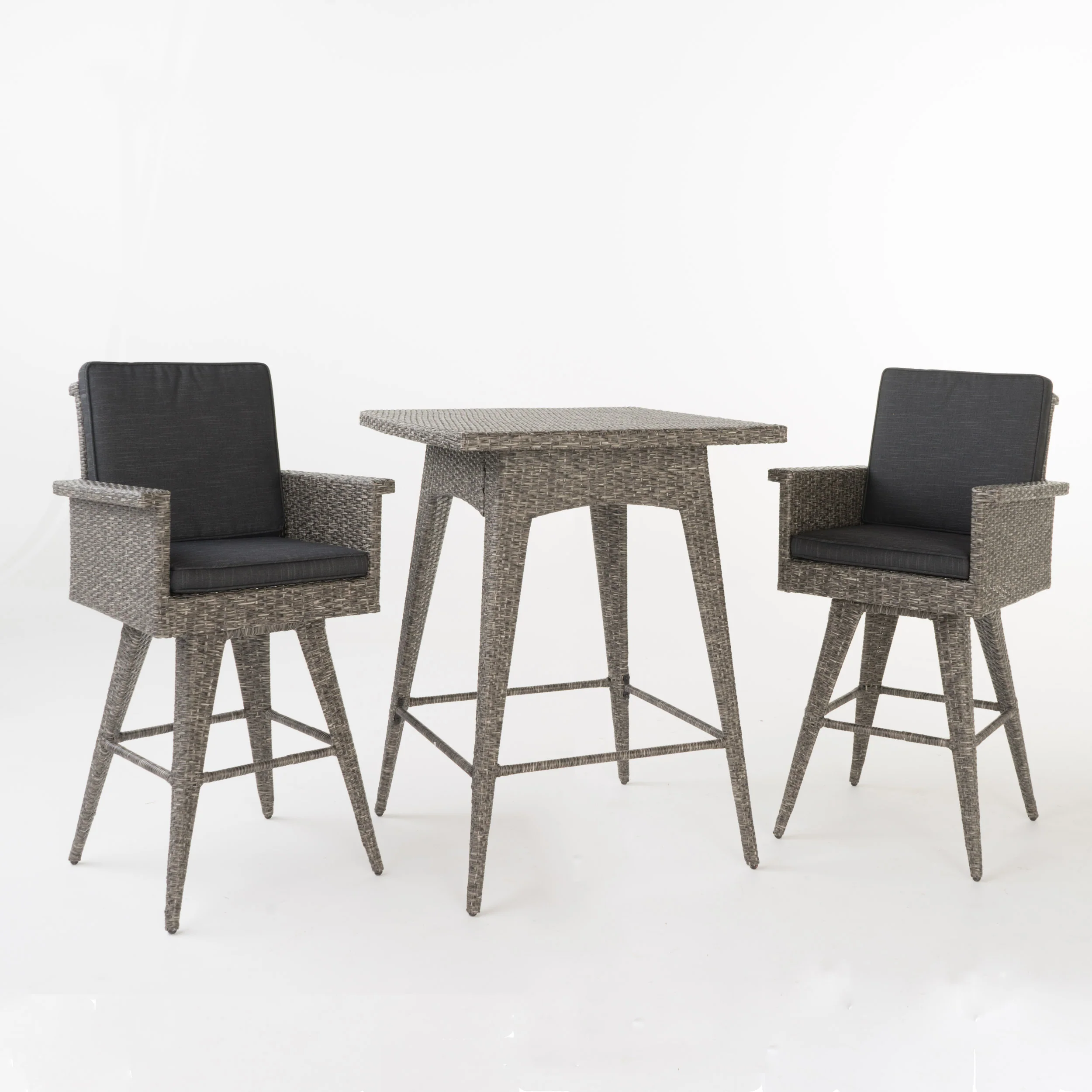 Budva Outdoor Wicker Bar Set - furnishings