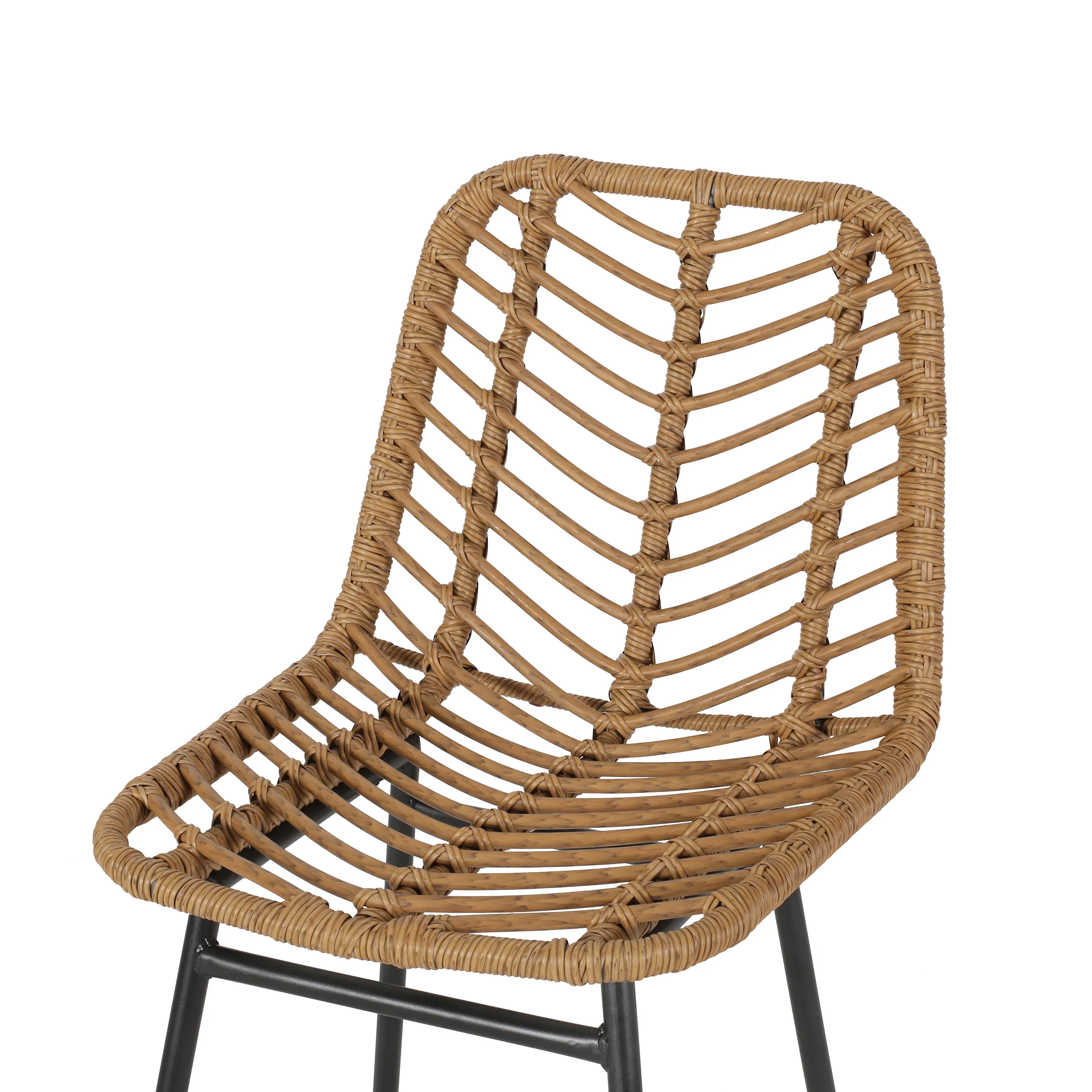 Kendal Outdoor Wicker Barstools (Set of 4) - furnishings