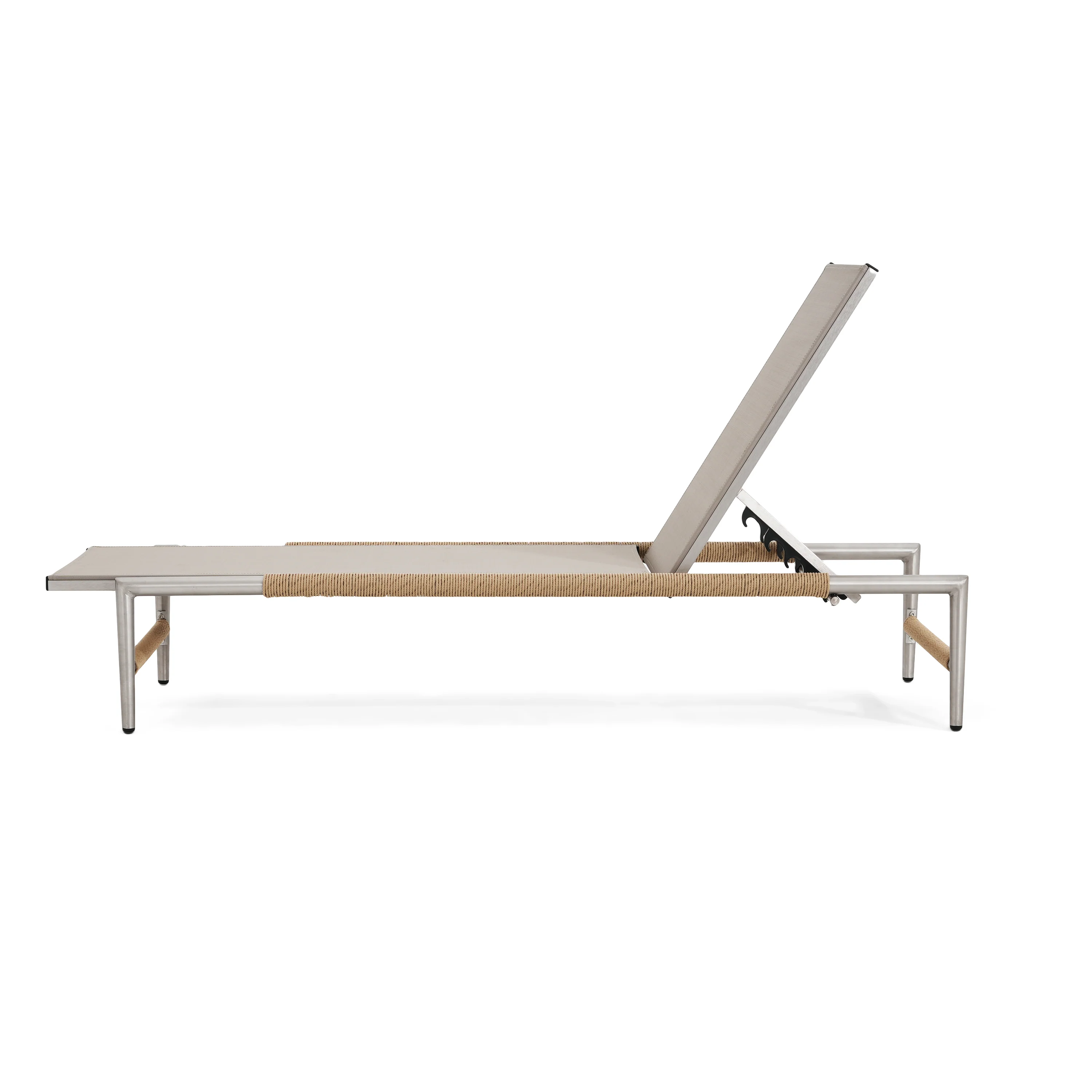 Celestie Outdoor Patio Mesh Chaise Lounges with Adjustable Back - furnishings